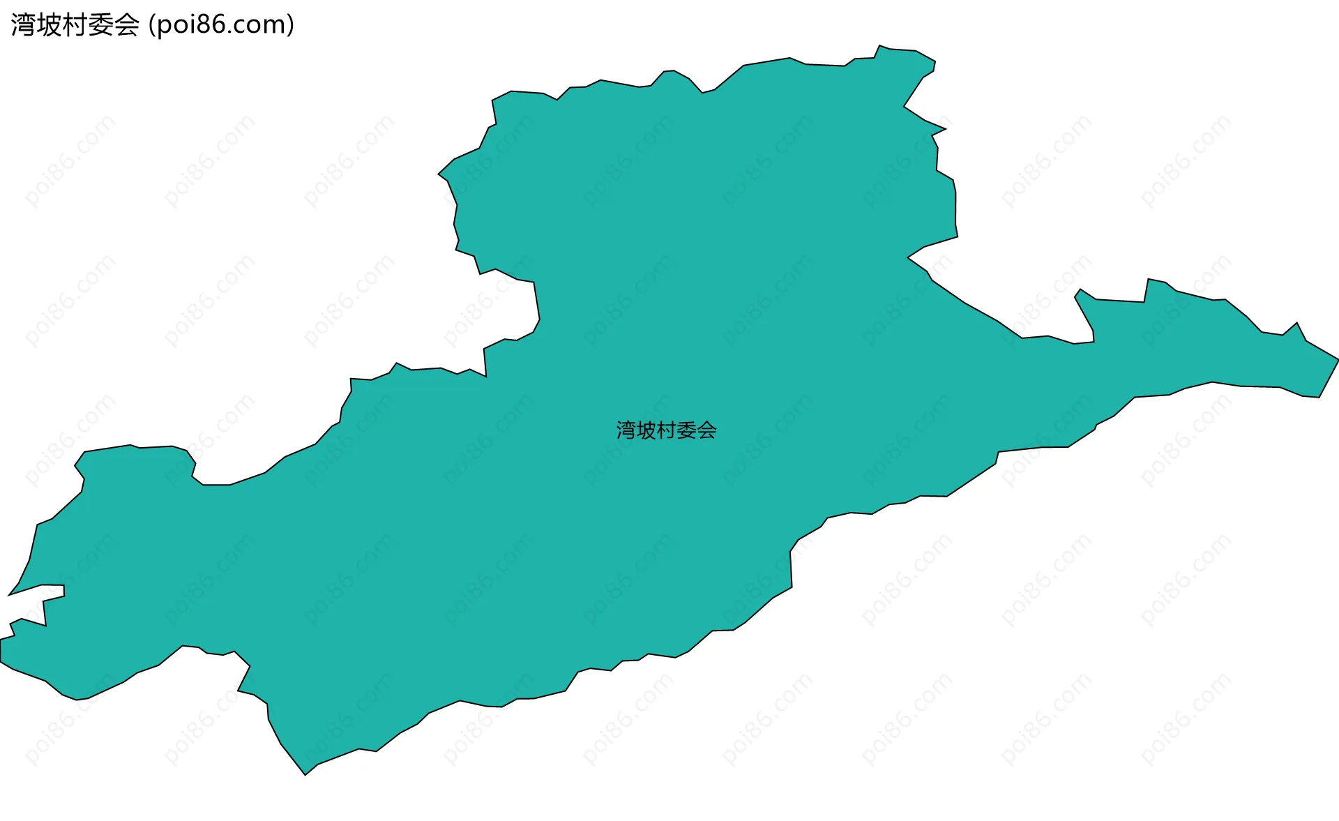 湾坡村委会边界地图