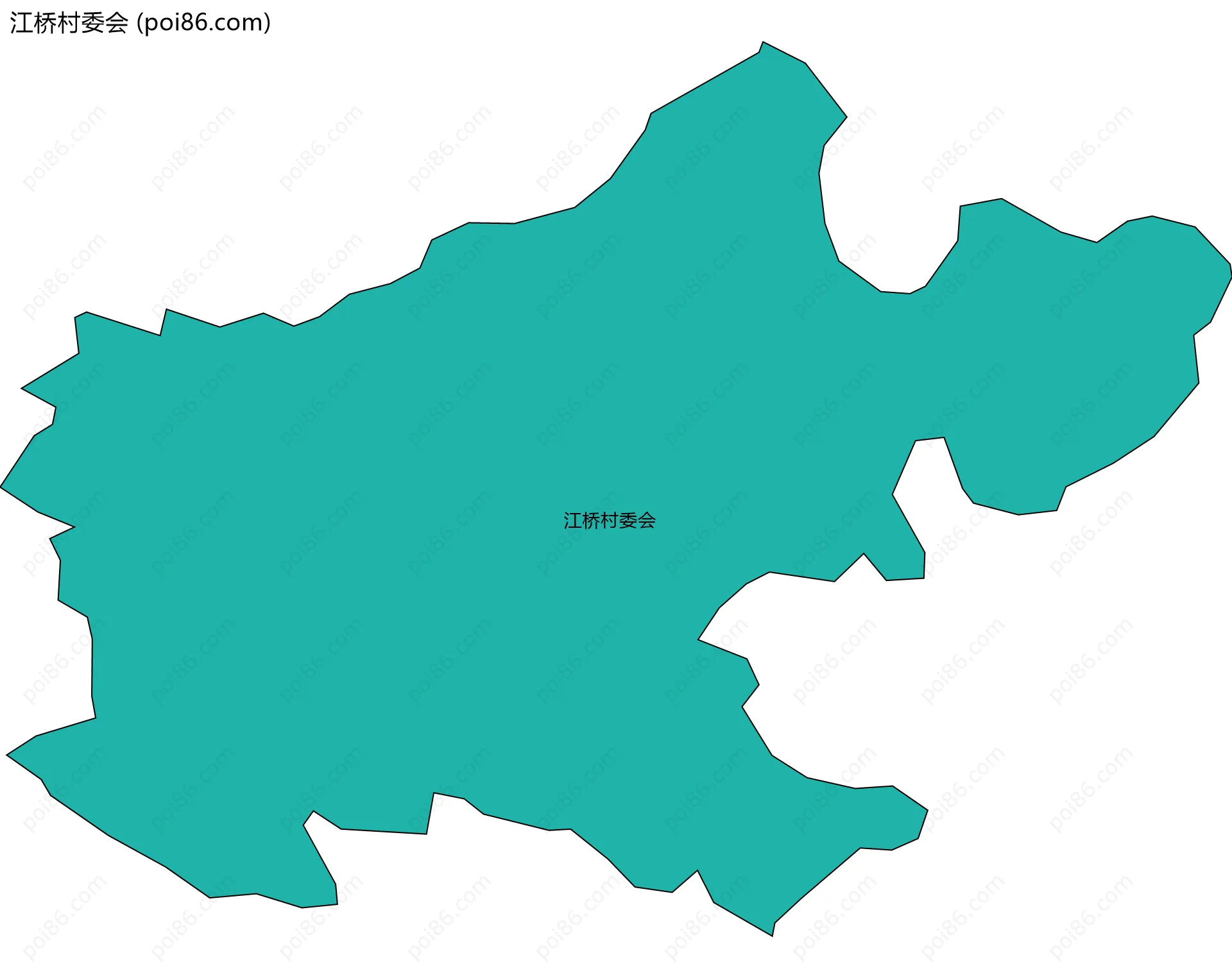 江桥村委会边界地图