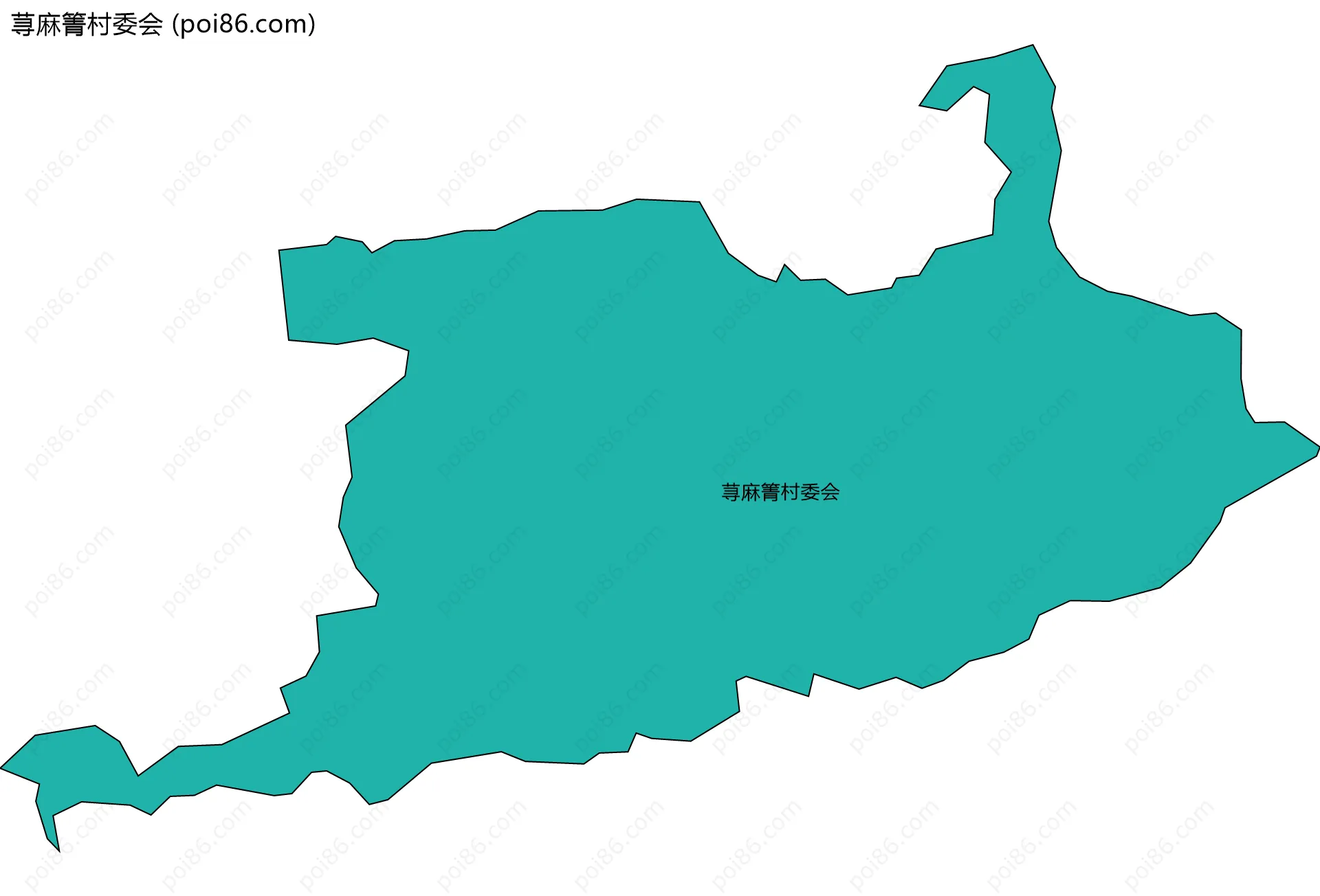 荨麻箐村委会边界地图