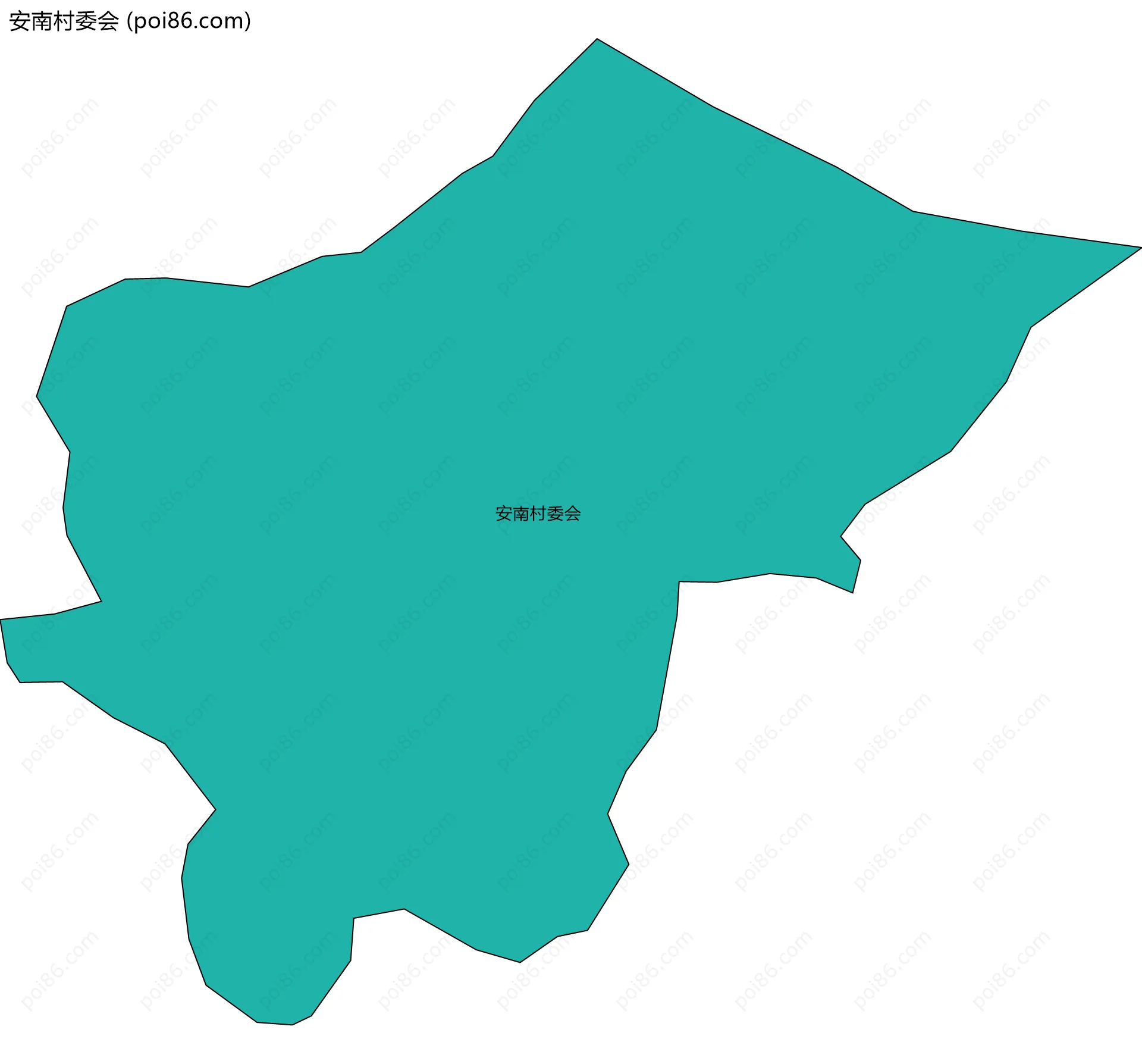 安南村委会边界地图