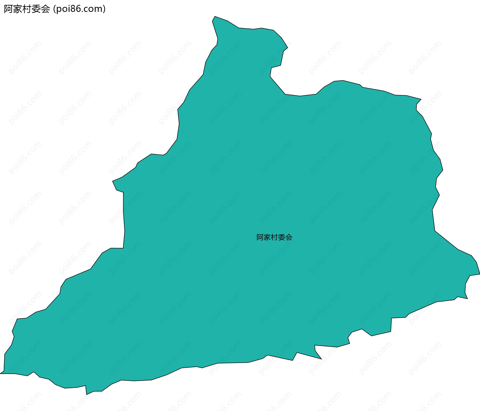 阿家村委会边界地图