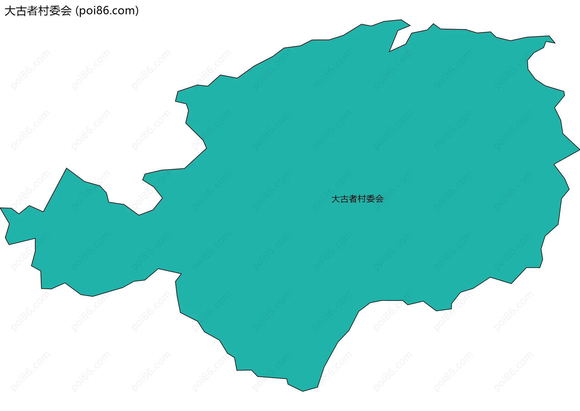 大古者村委会边界地图