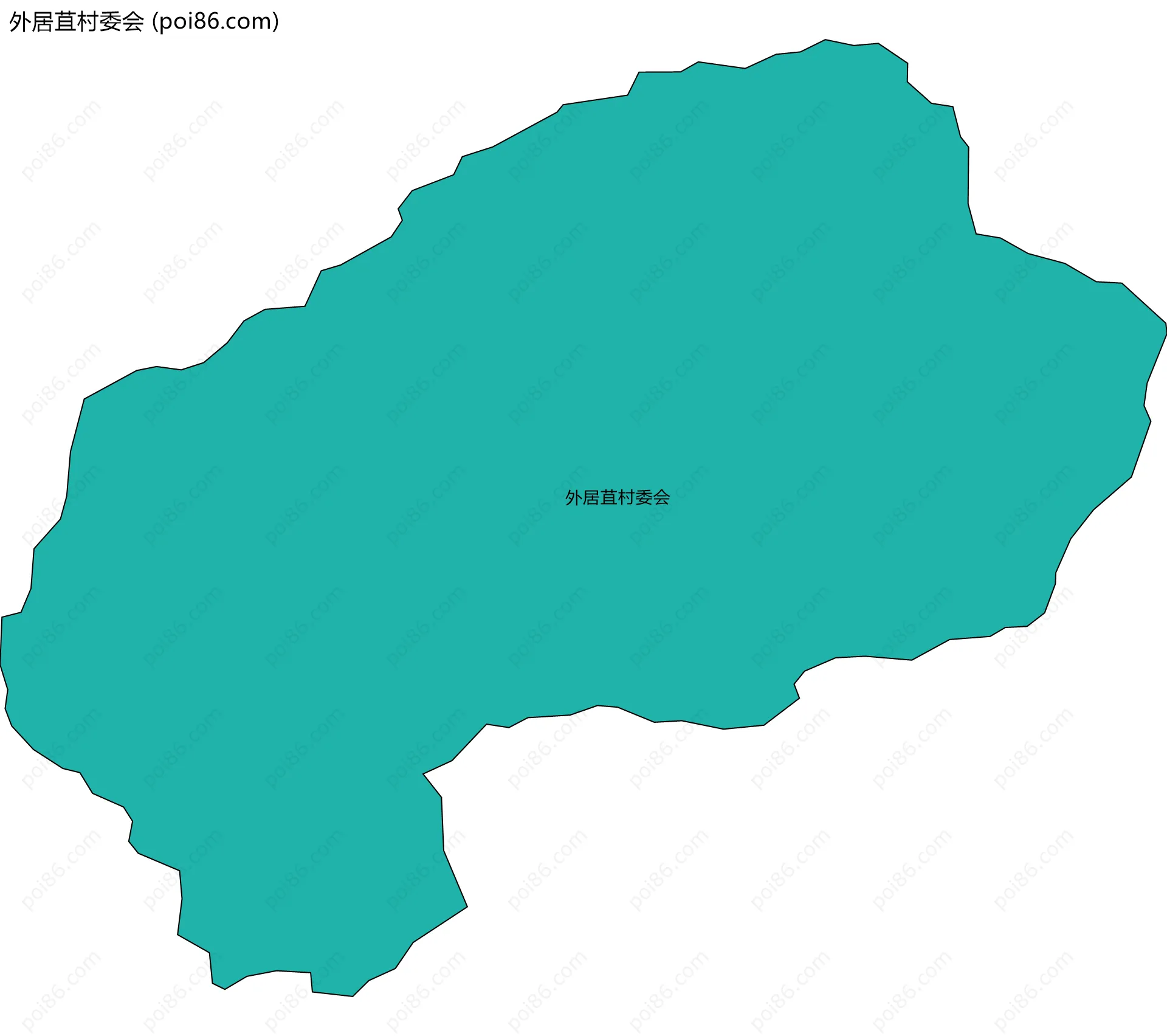 外居苴村委会边界地图