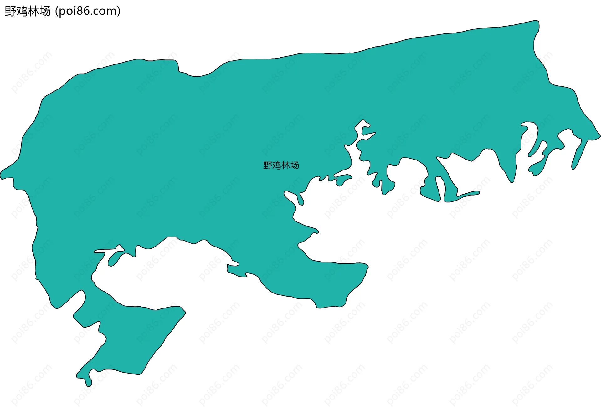 野鸡林场边界地图