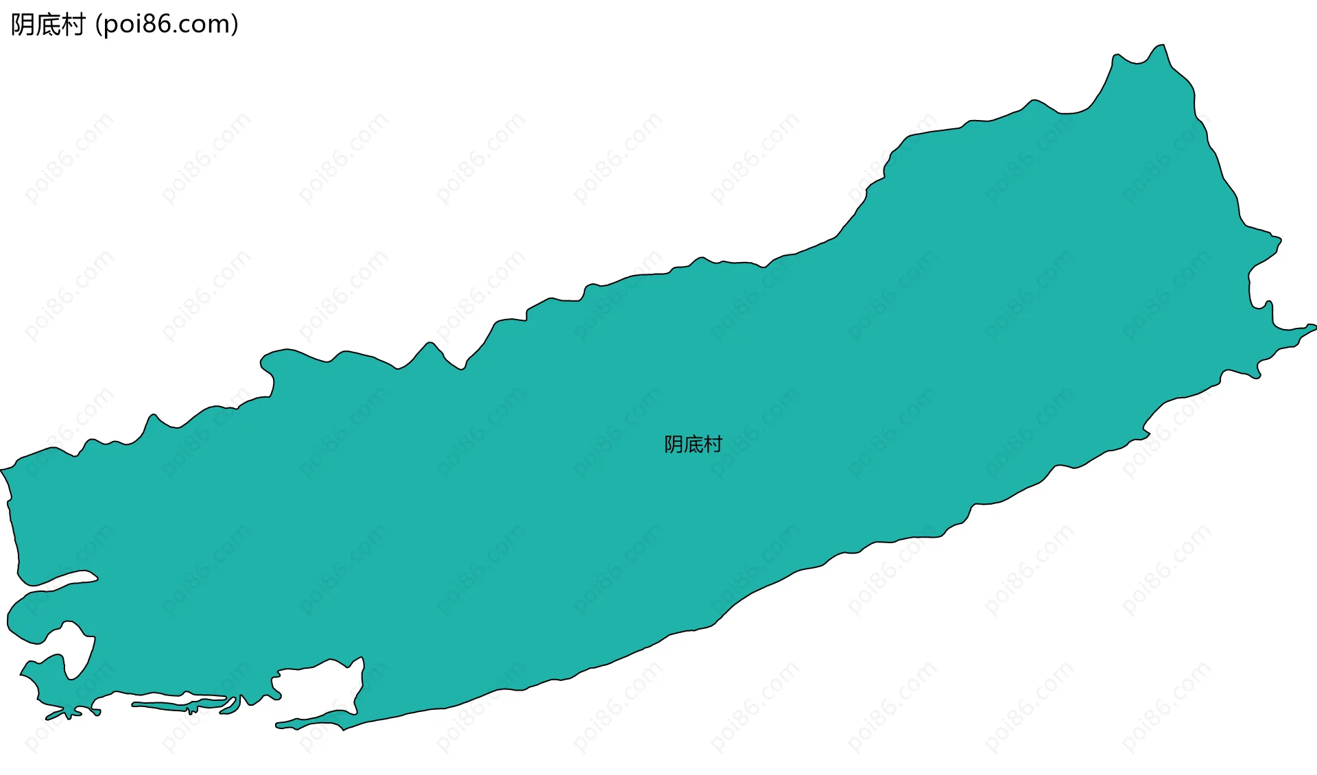 阴底村边界地图