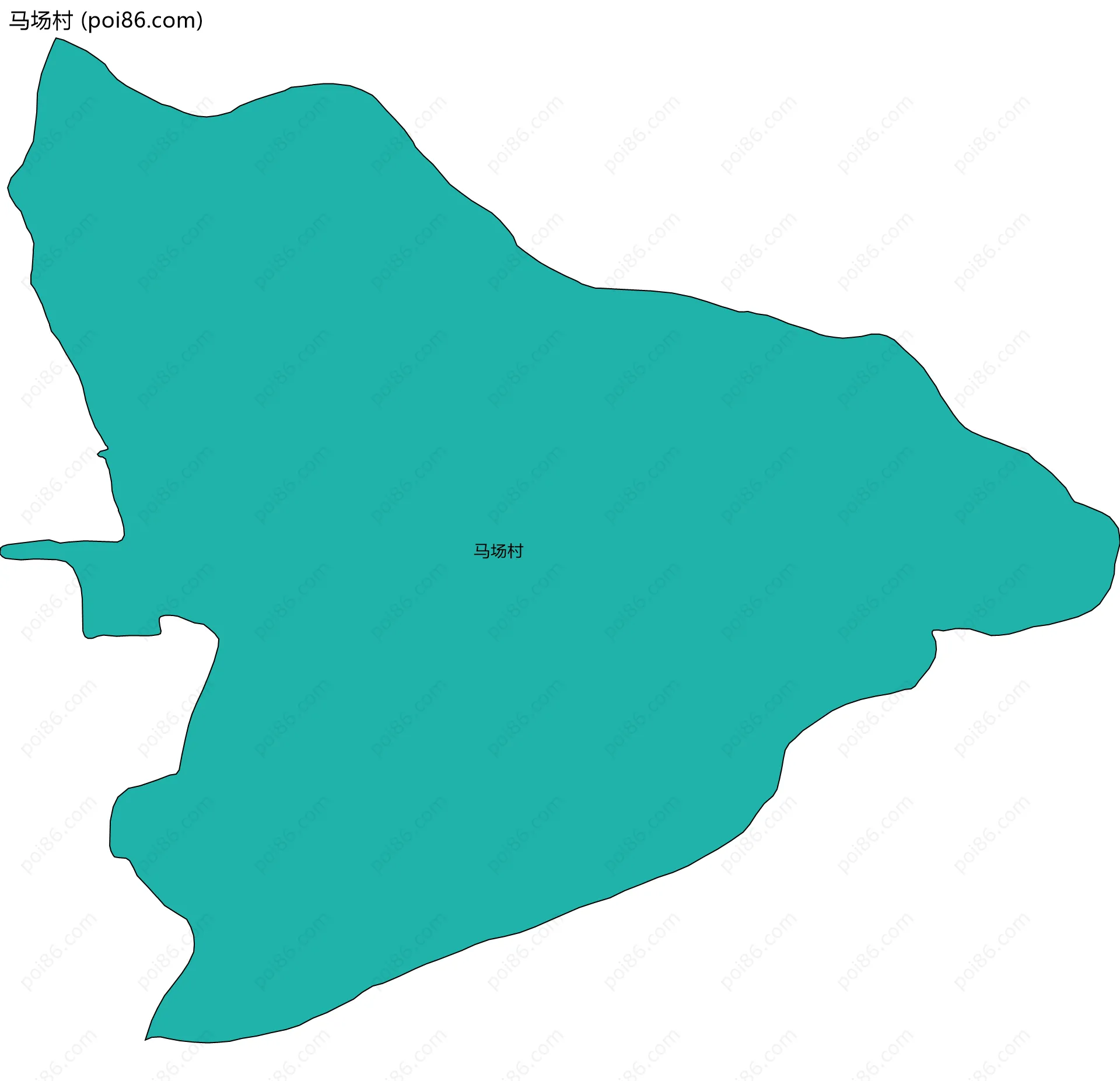 马场村边界地图