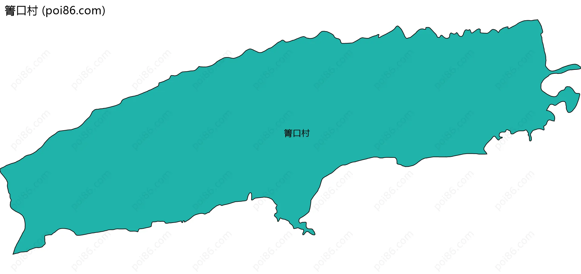 箐口村边界地图