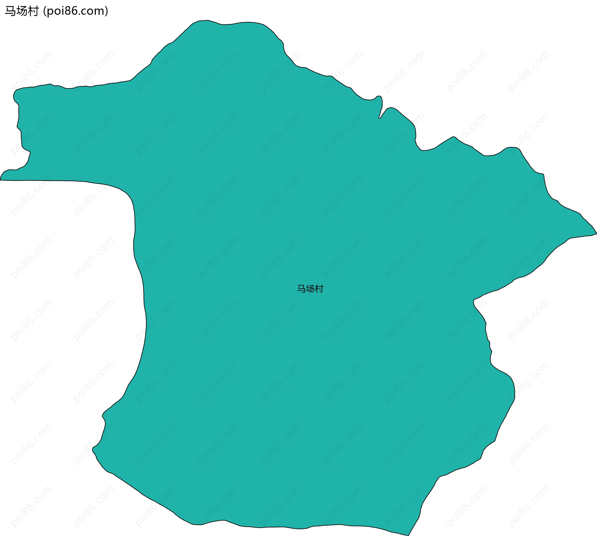 马场村边界地图