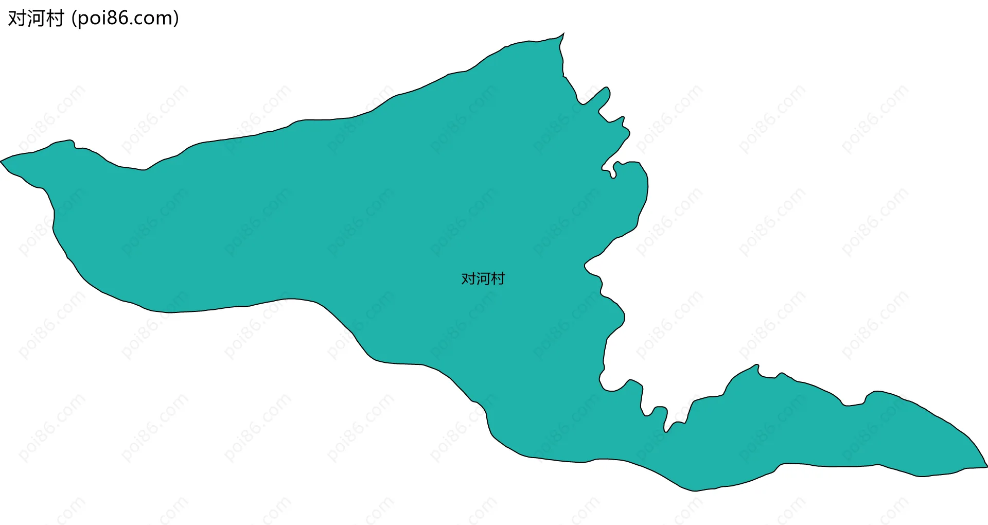对河村边界地图