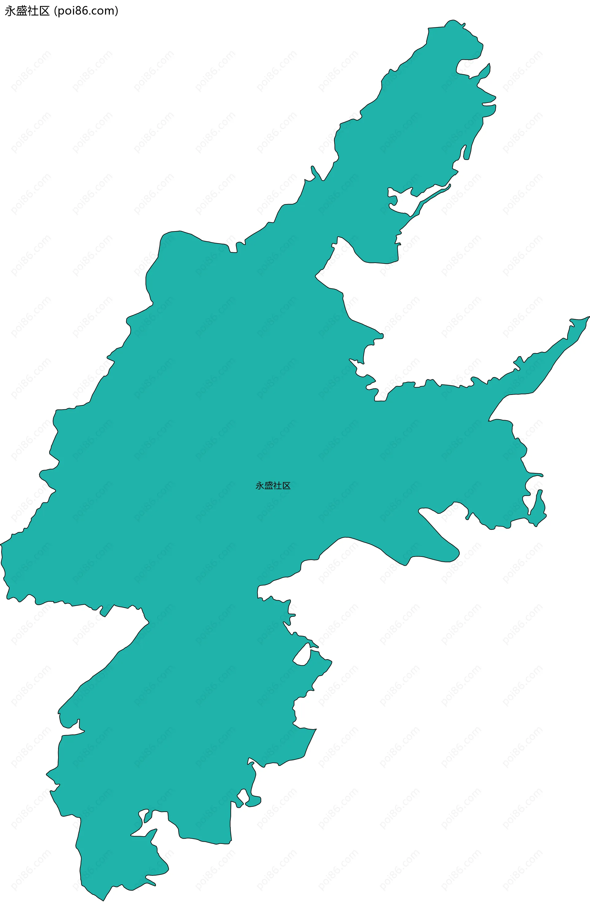 永盛社区边界地图