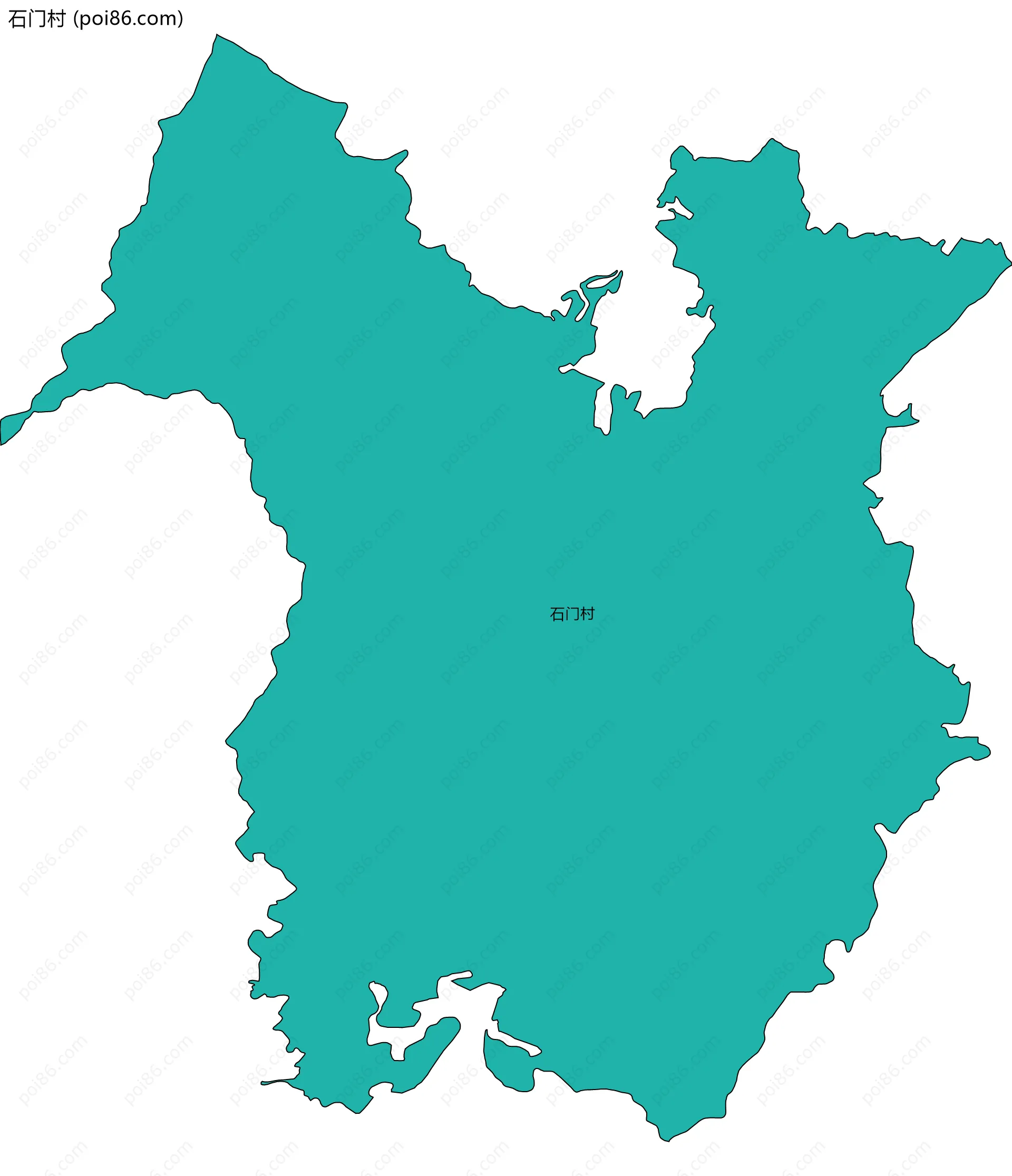 石门村边界地图