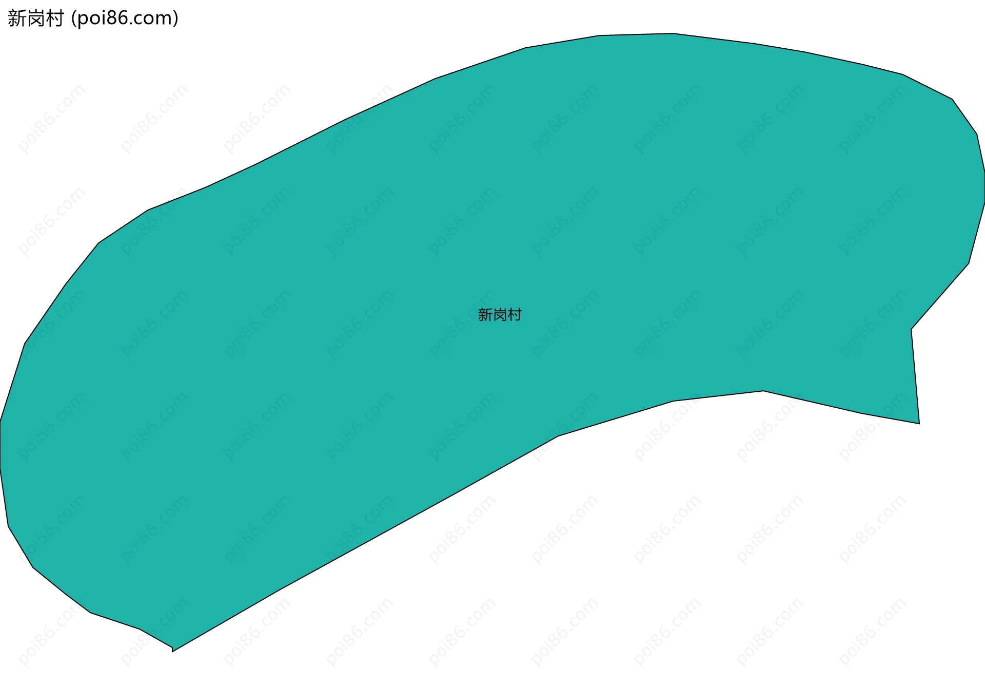新岗村边界地图