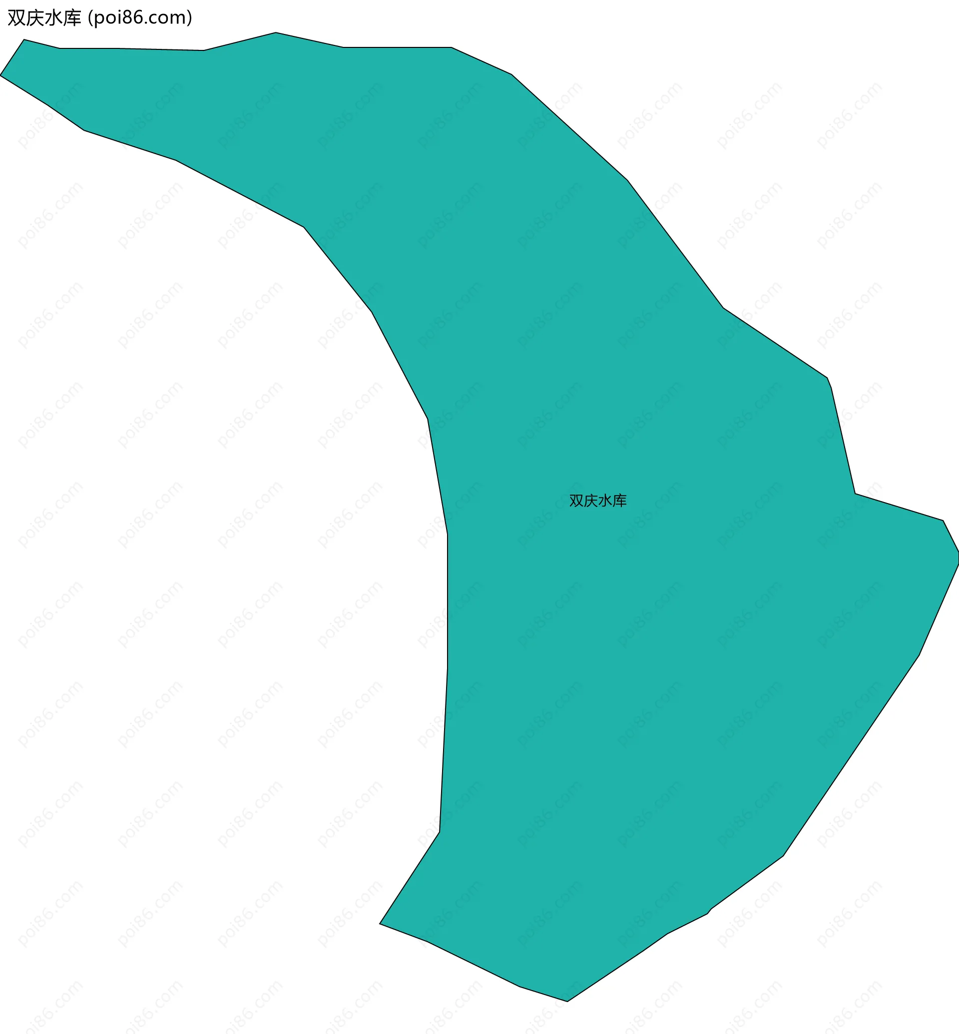 双庆水库边界地图