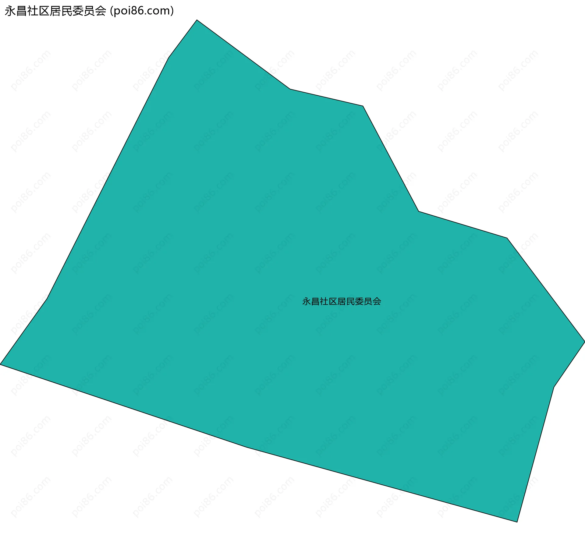 永昌社区居民委员会边界地图