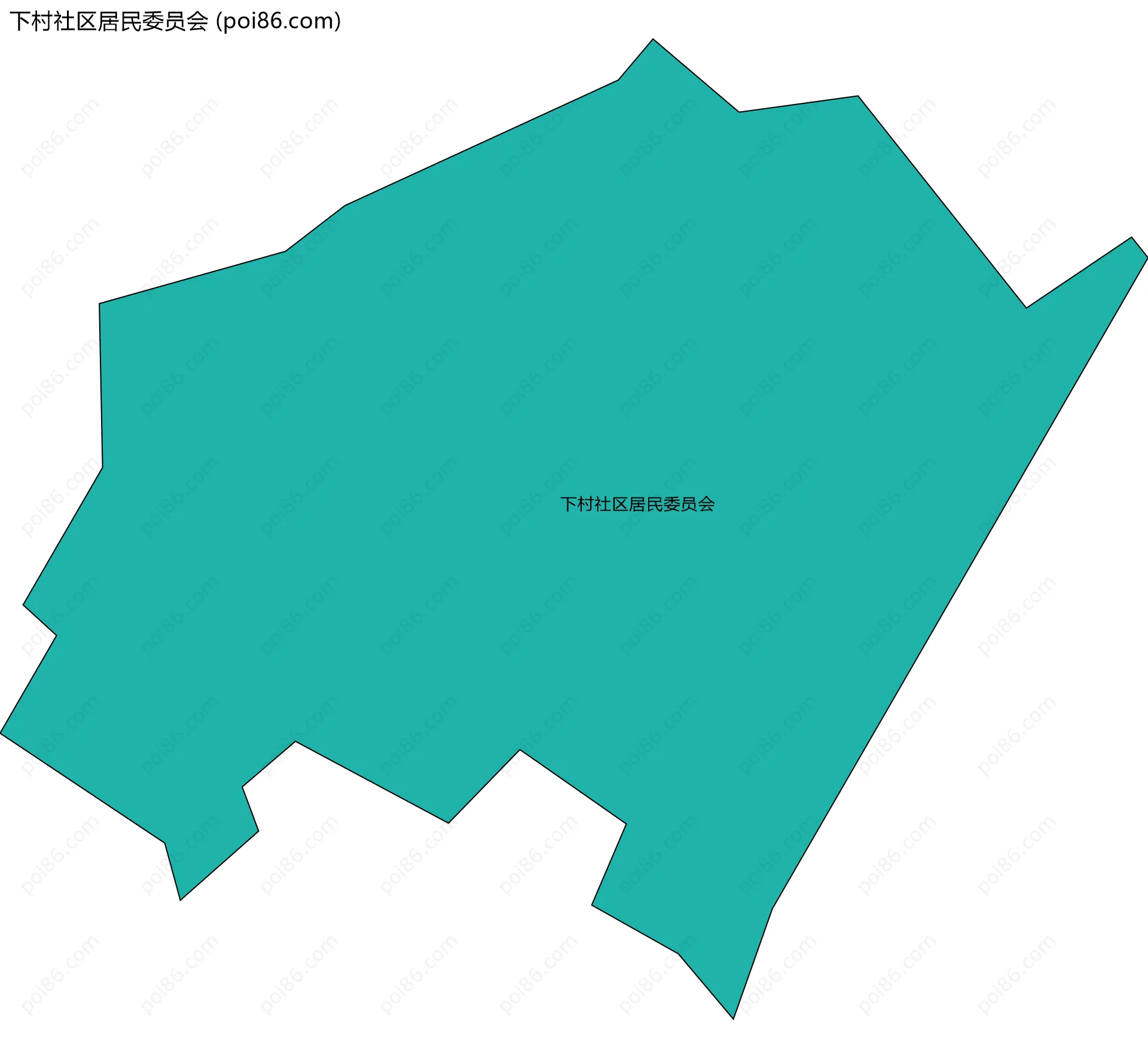 下村社区居民委员会边界地图