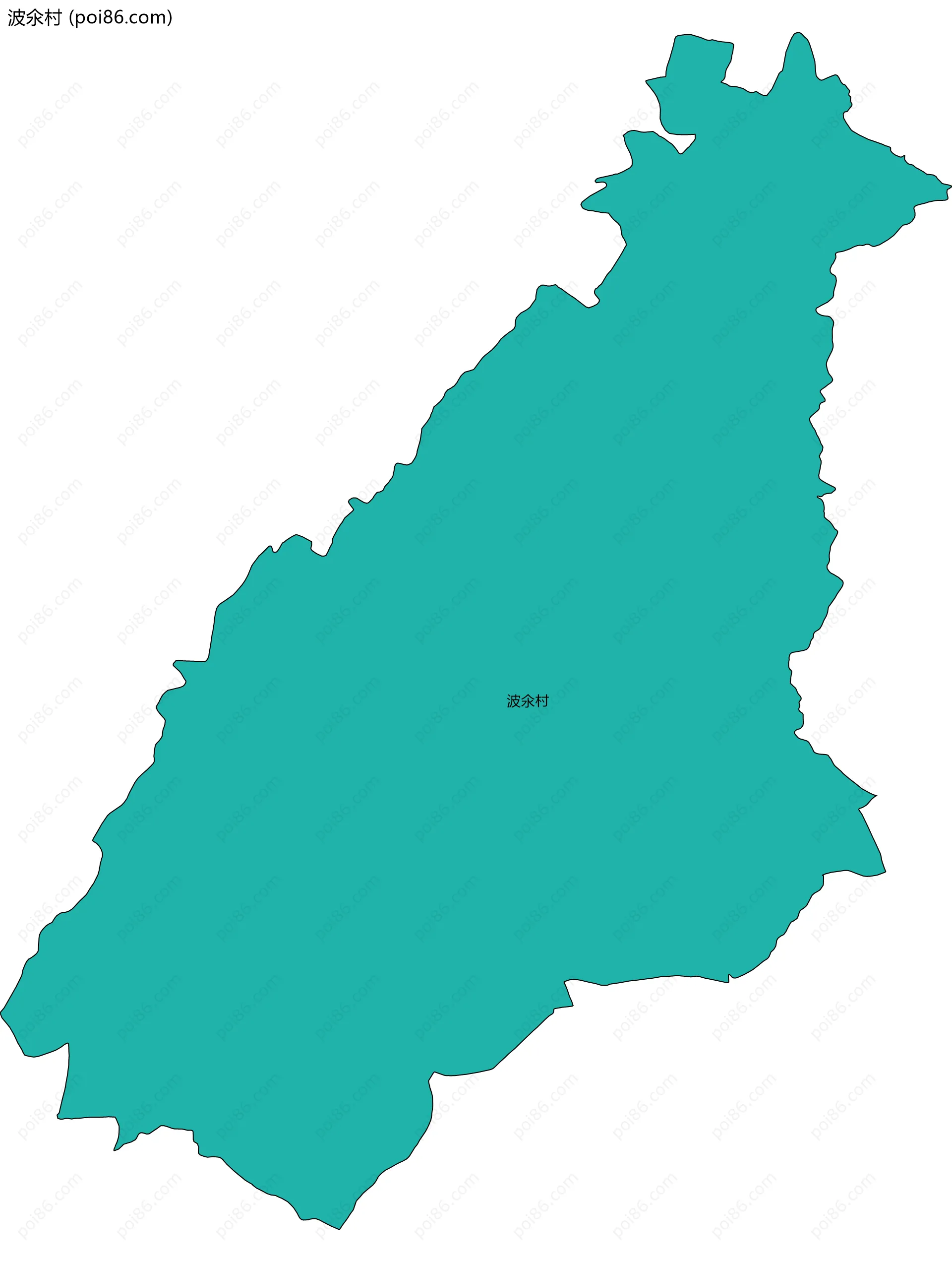 波氽村边界地图