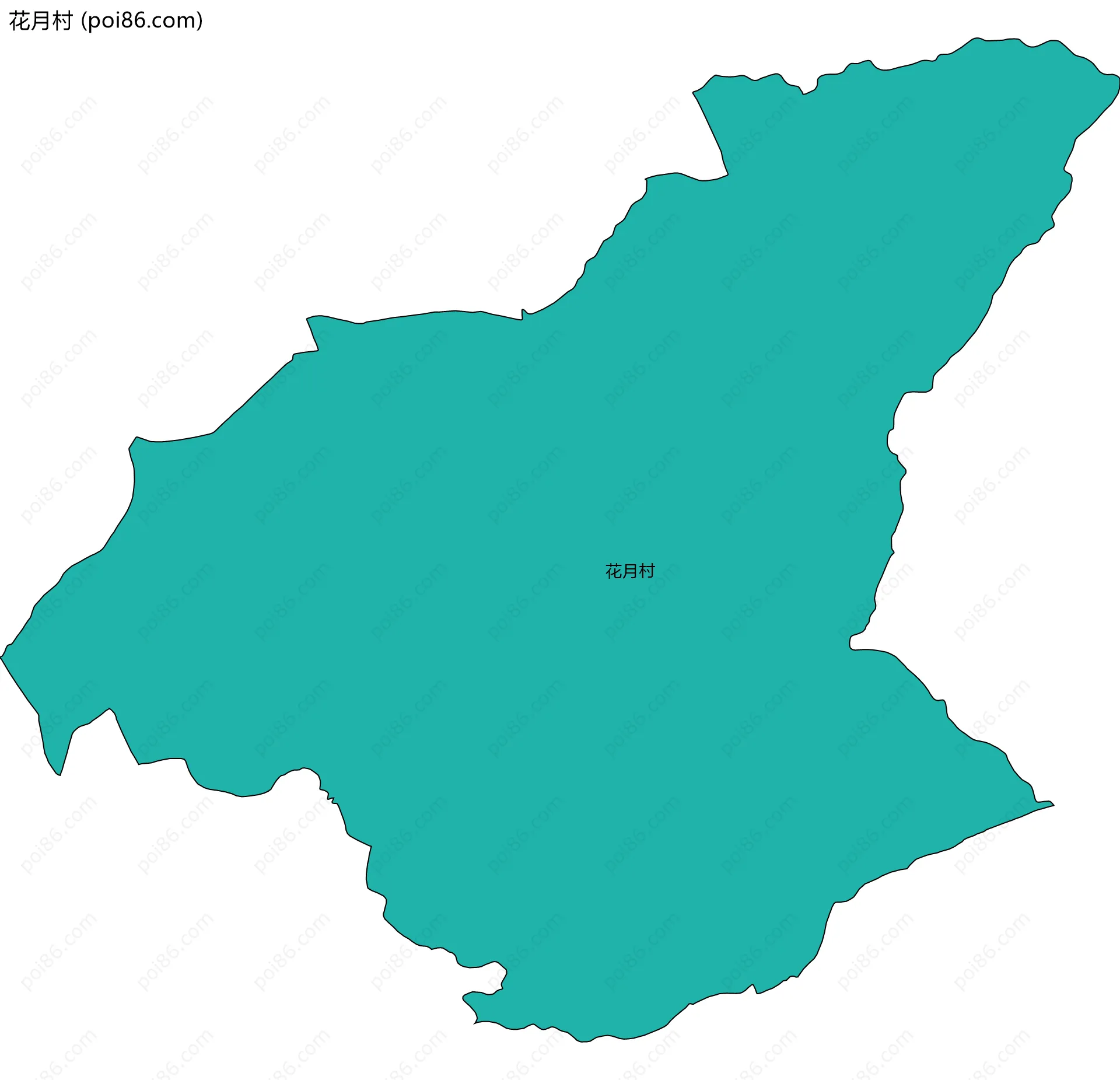 花月村边界地图