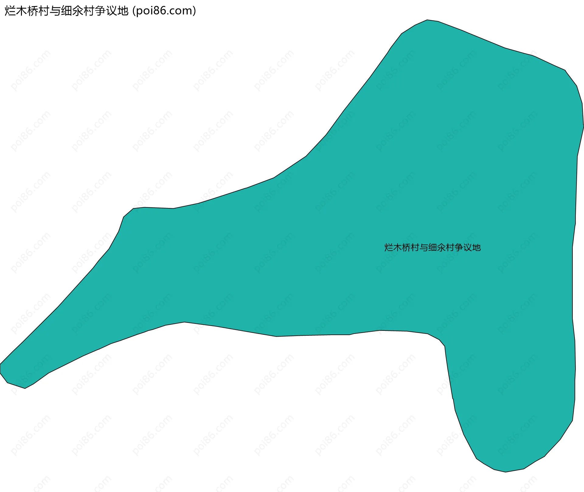 烂木桥村与细氽村争议地边界地图