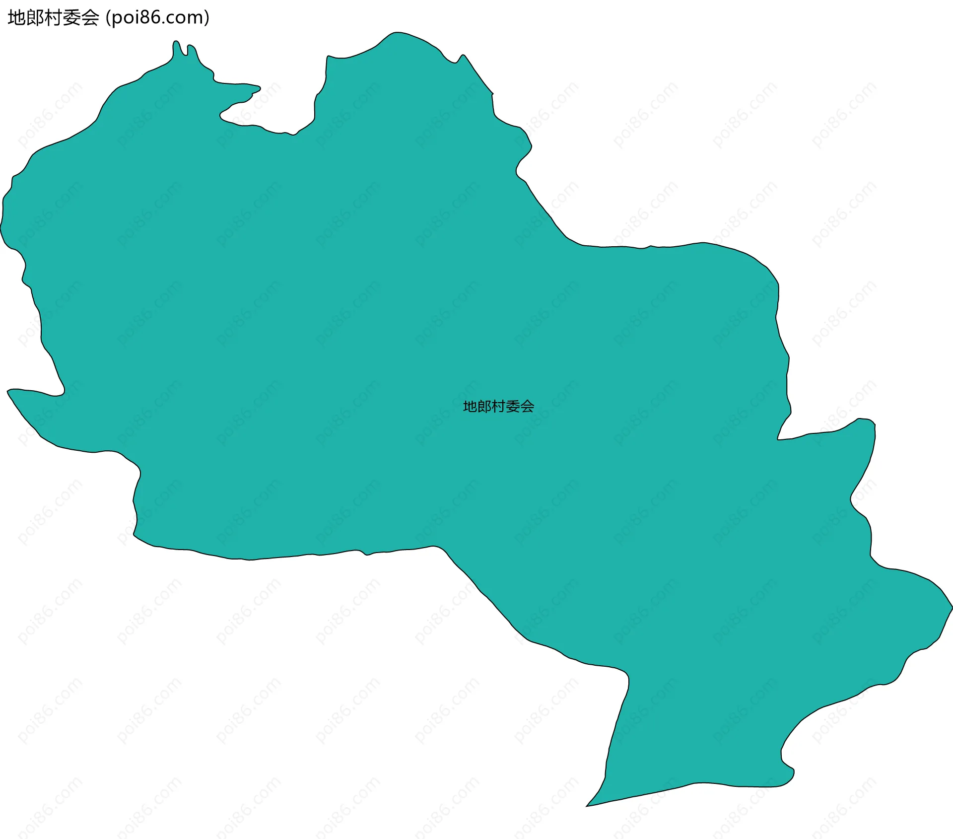 地郎村委会边界地图