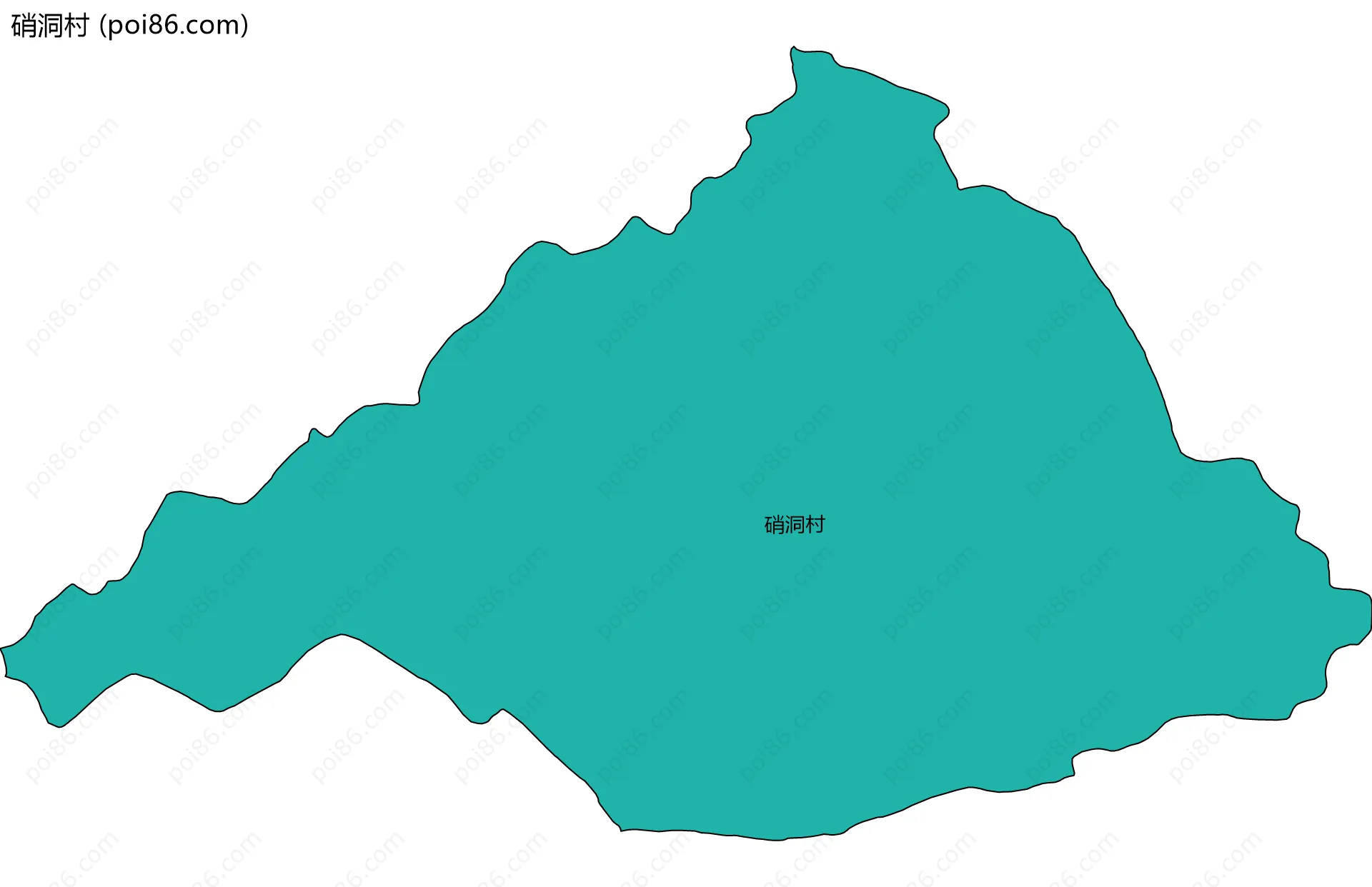 硝洞村边界地图