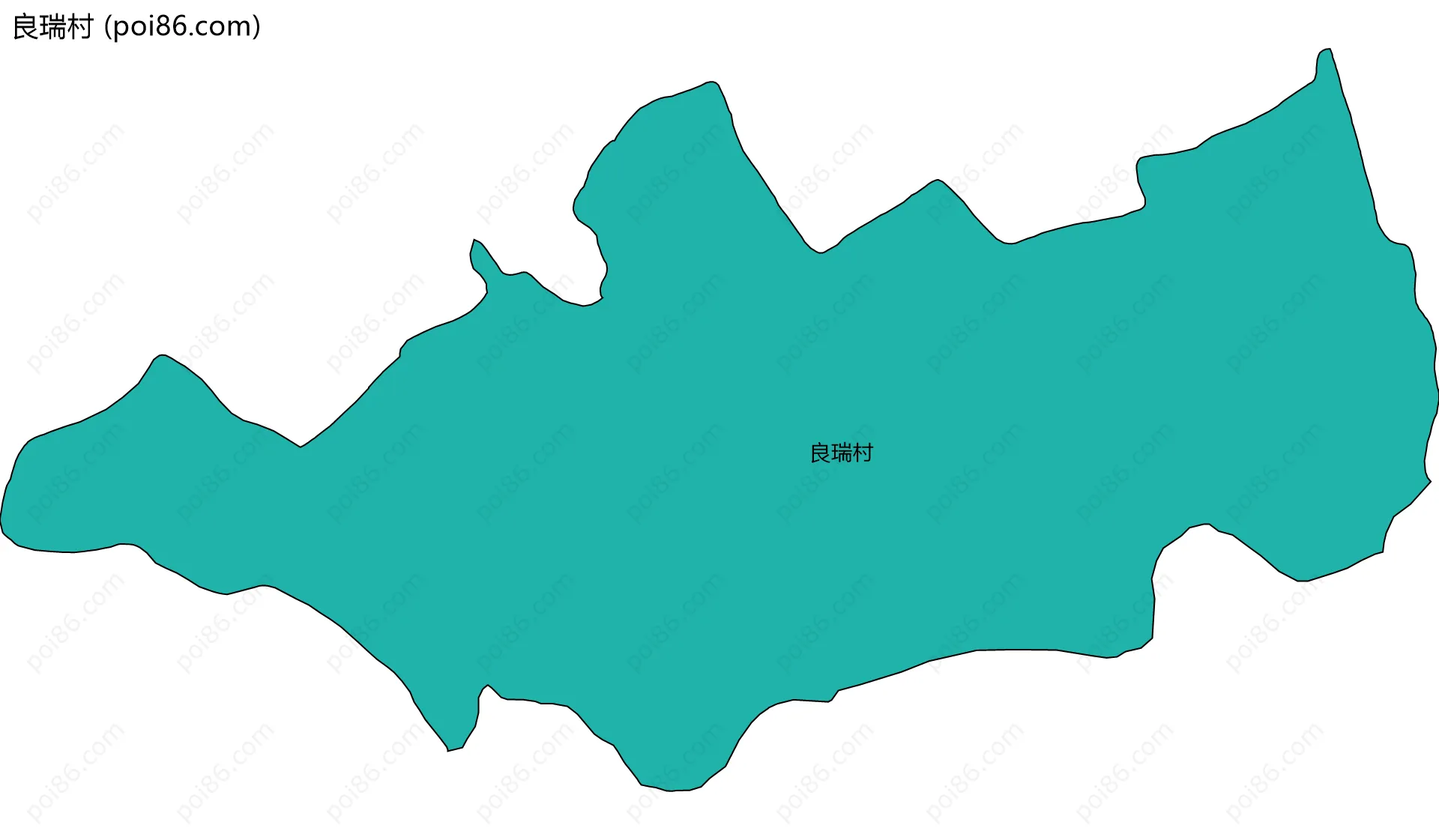 良瑞村边界地图