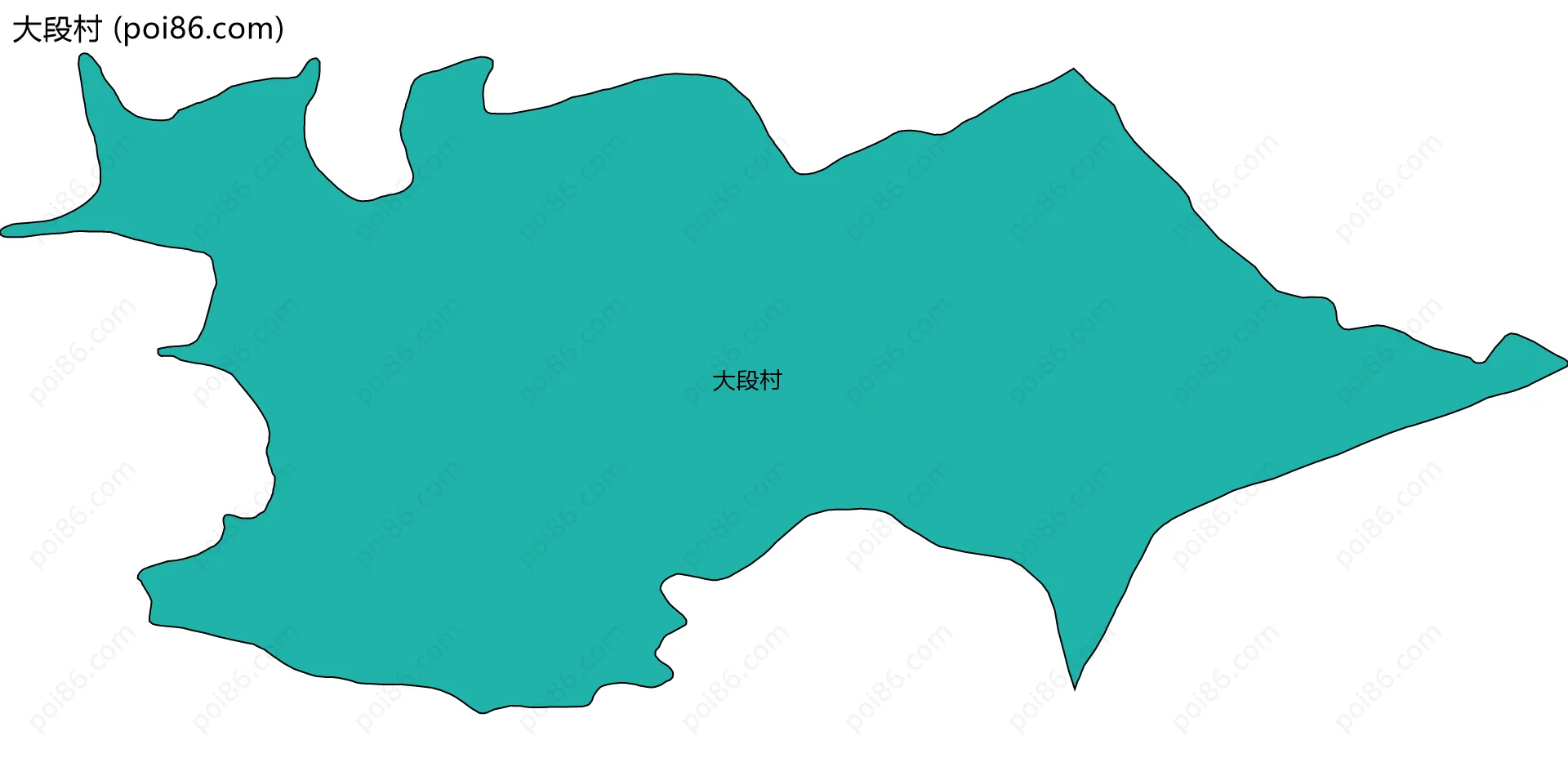 大段村边界地图