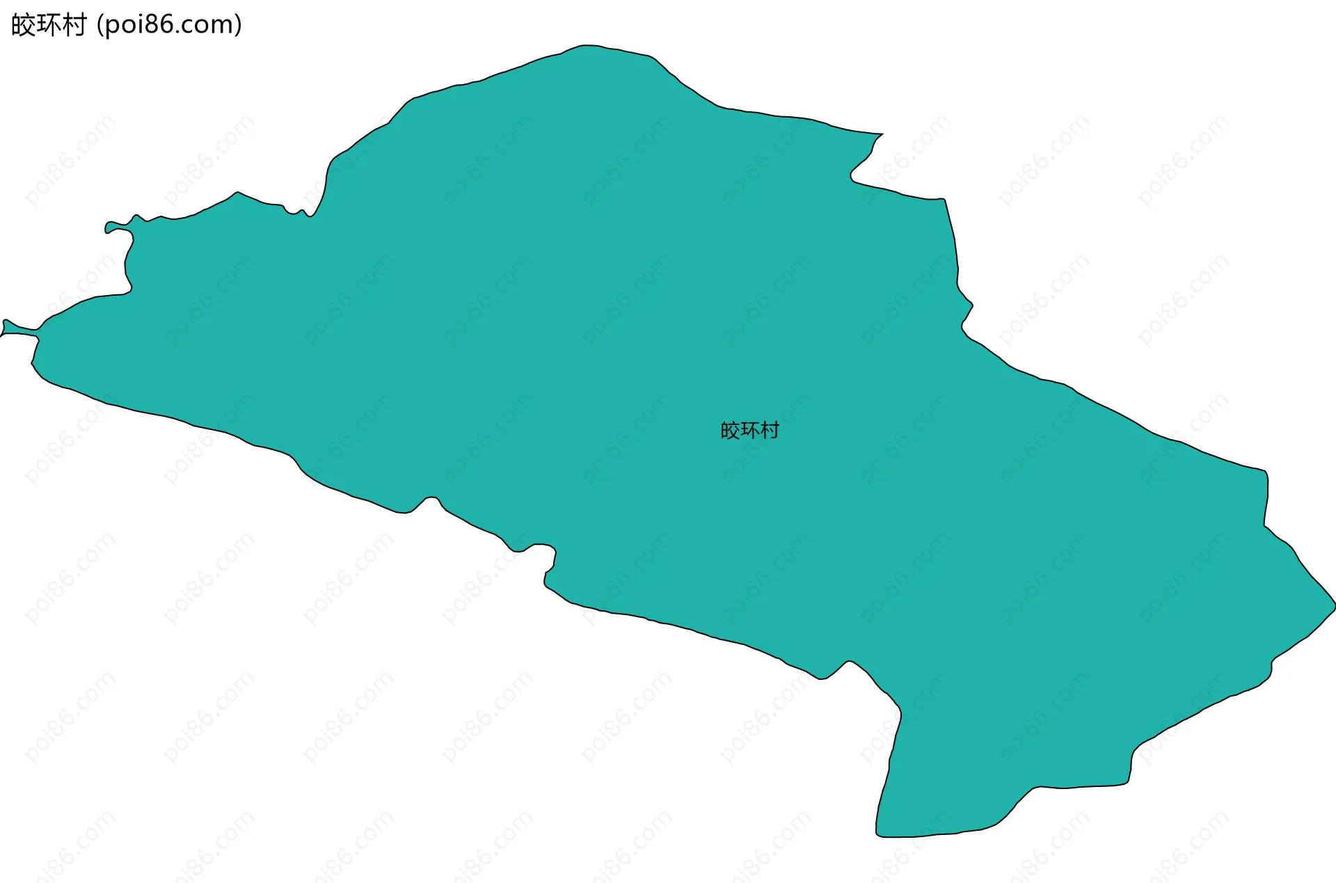 皎环村边界地图