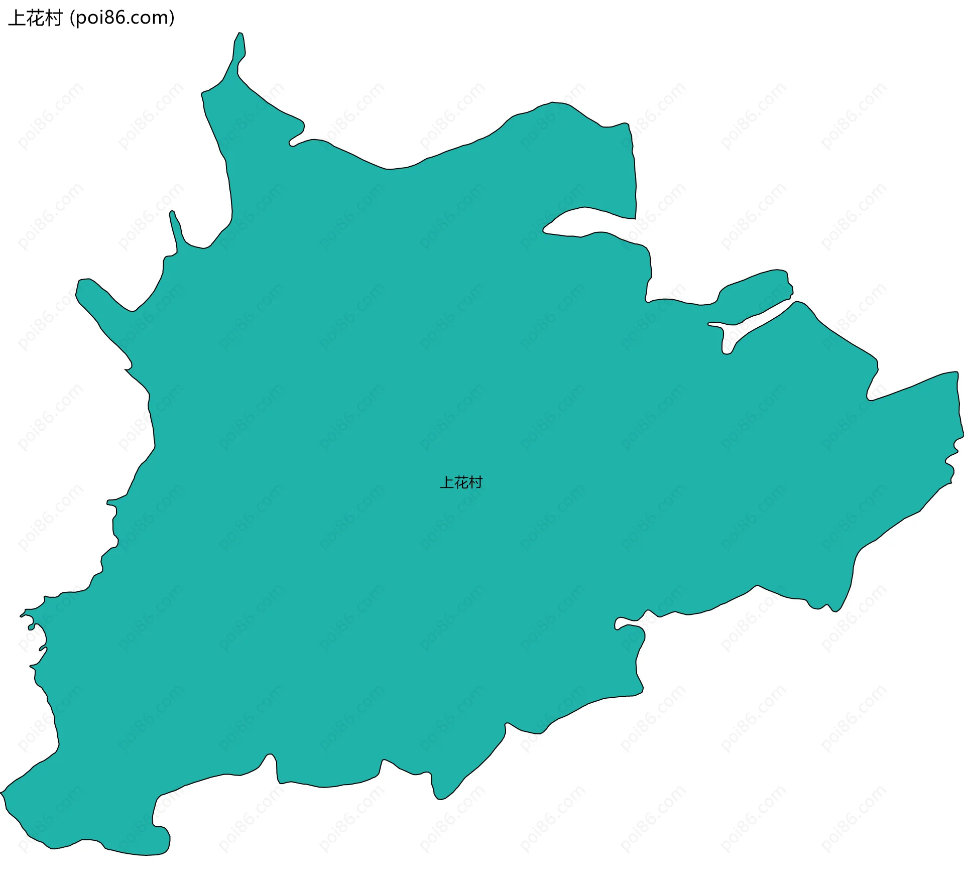 上花村边界地图