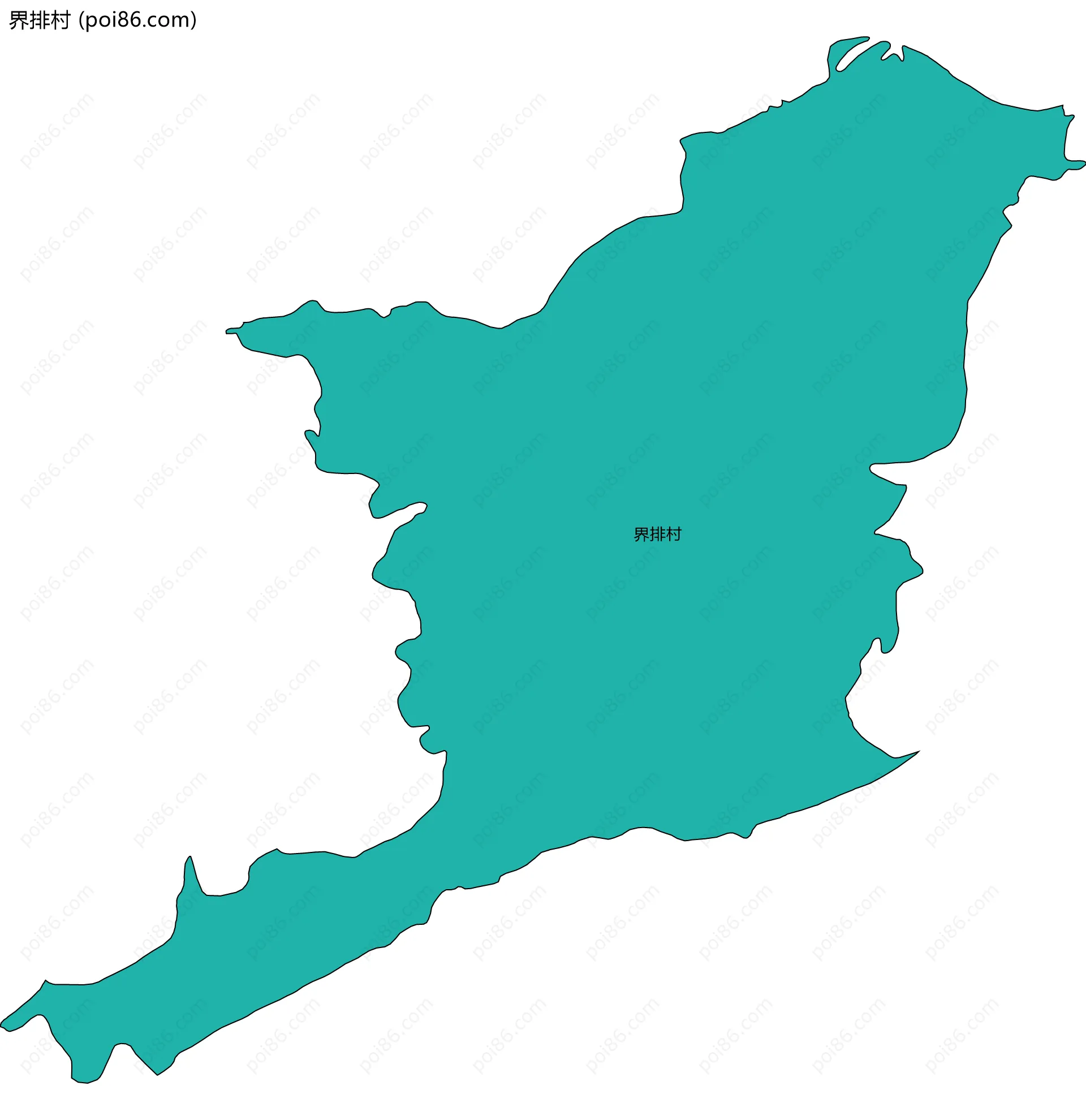 界排村边界地图