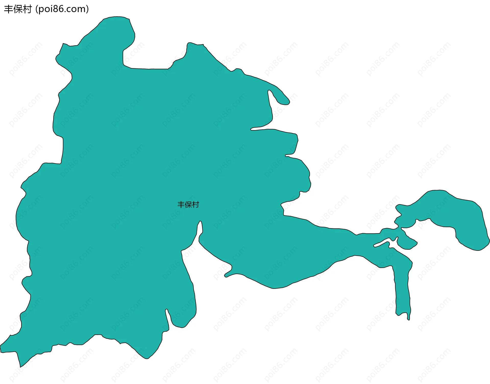 丰保村边界地图