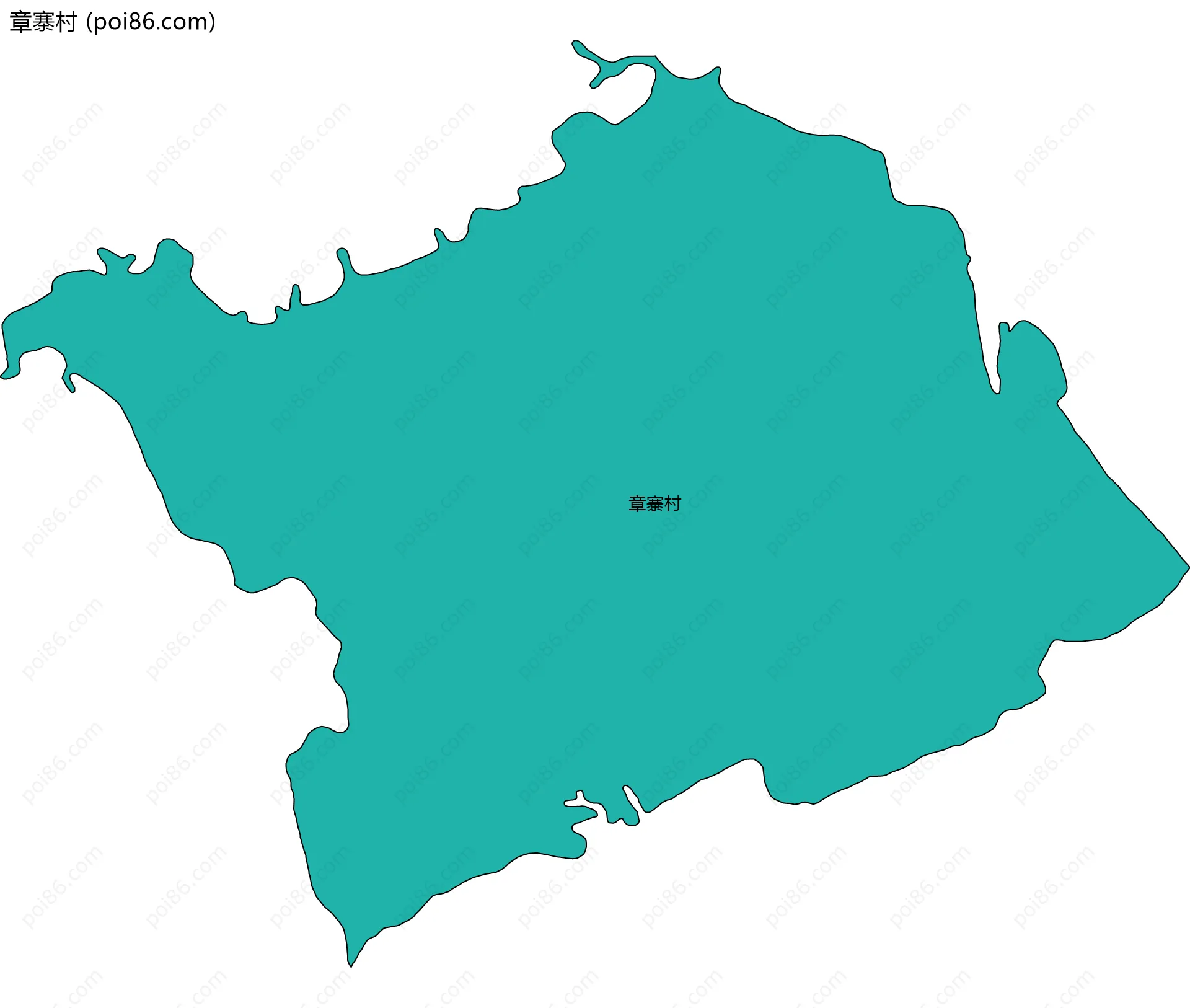 章寨村边界地图