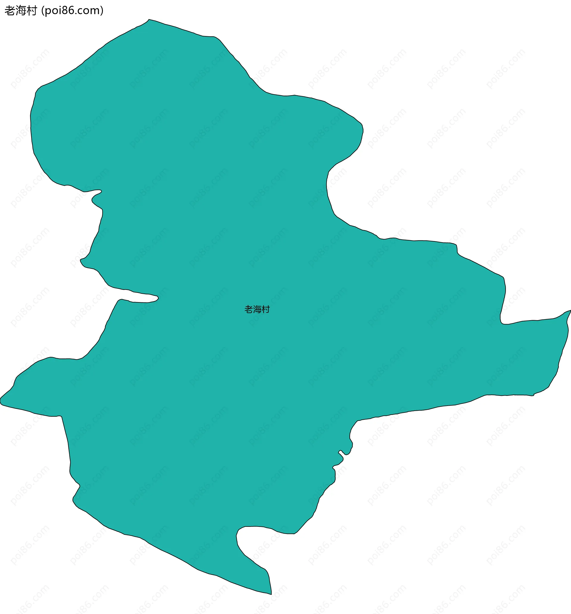 老海村边界地图