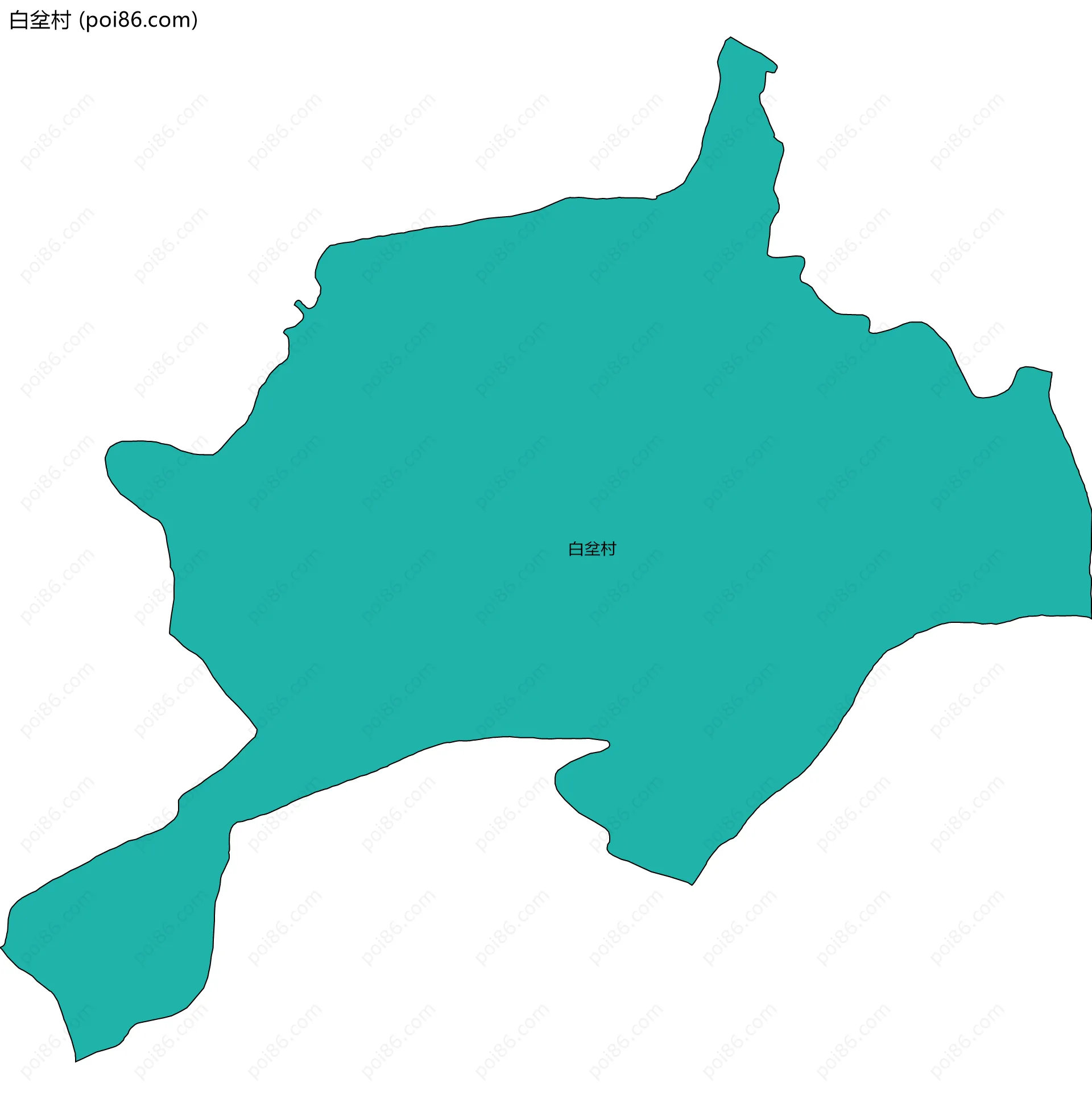 白坌村边界地图