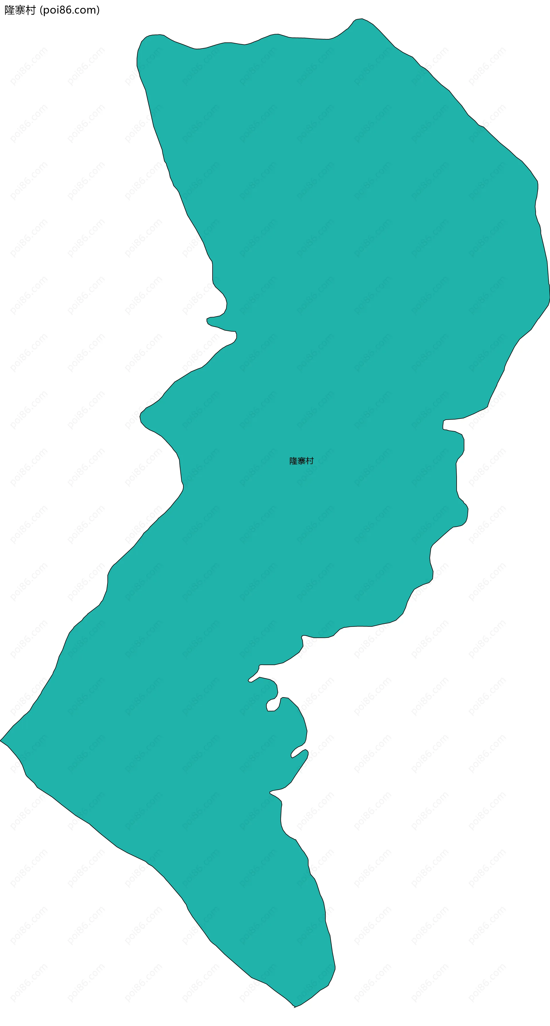 隆寨村边界地图