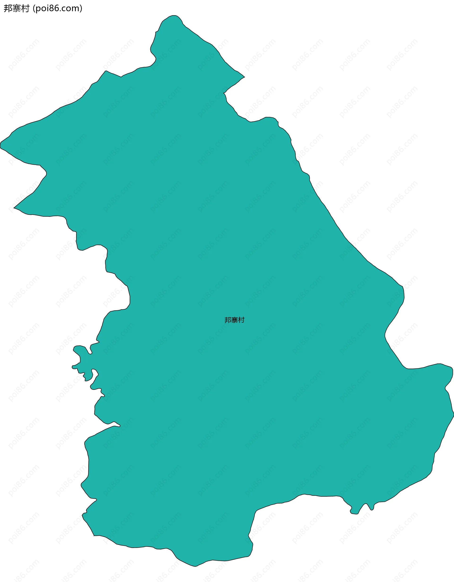 邦寨村边界地图