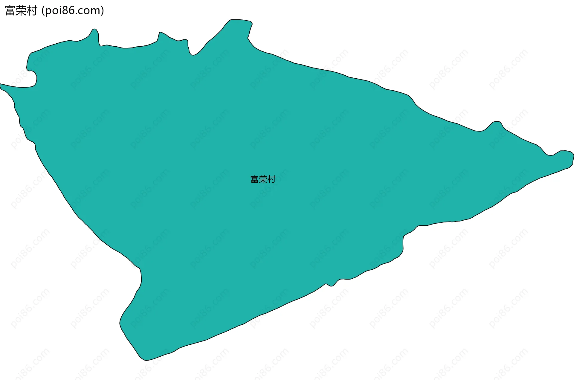 富荣村边界地图