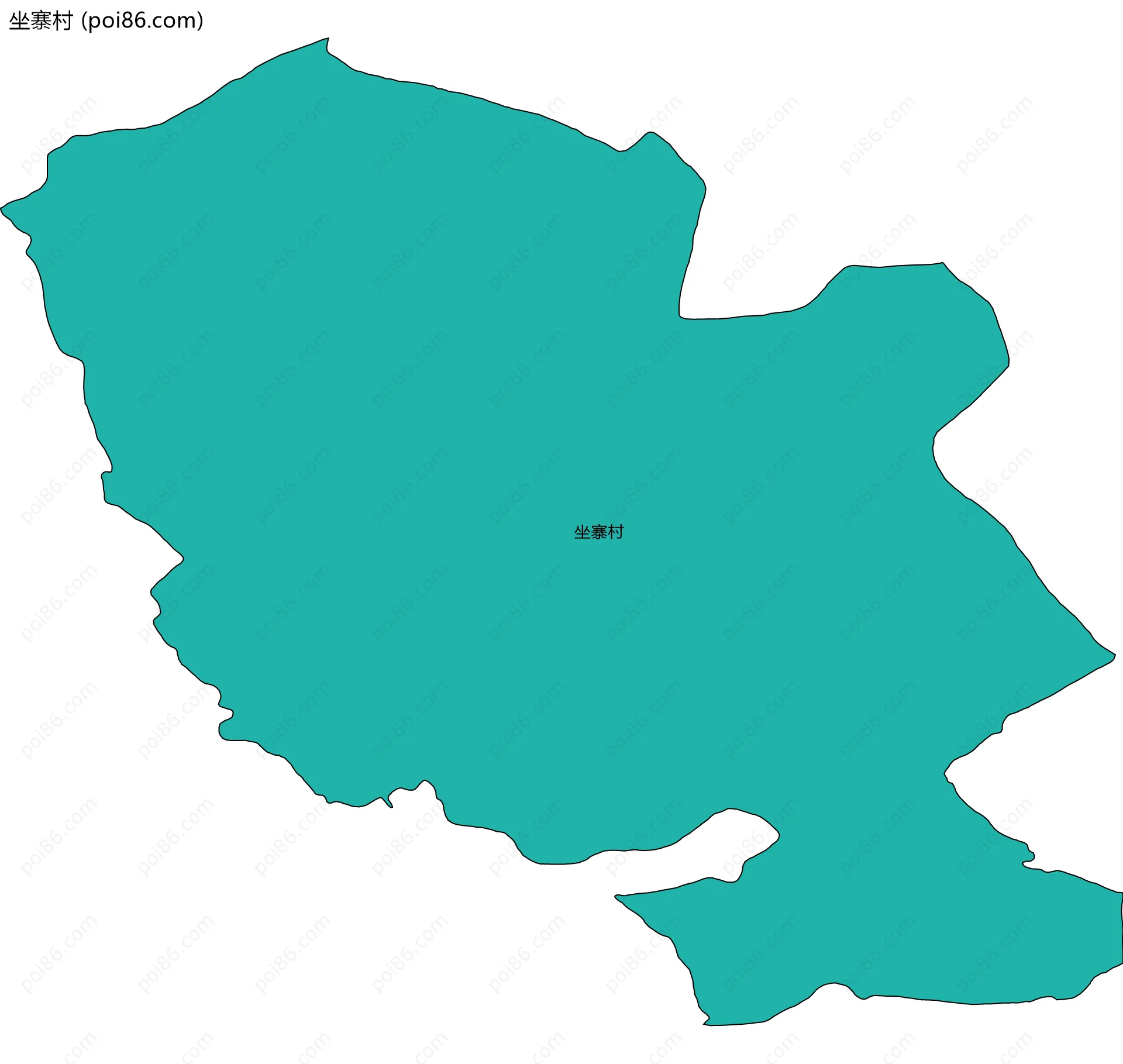 坐寨村边界地图