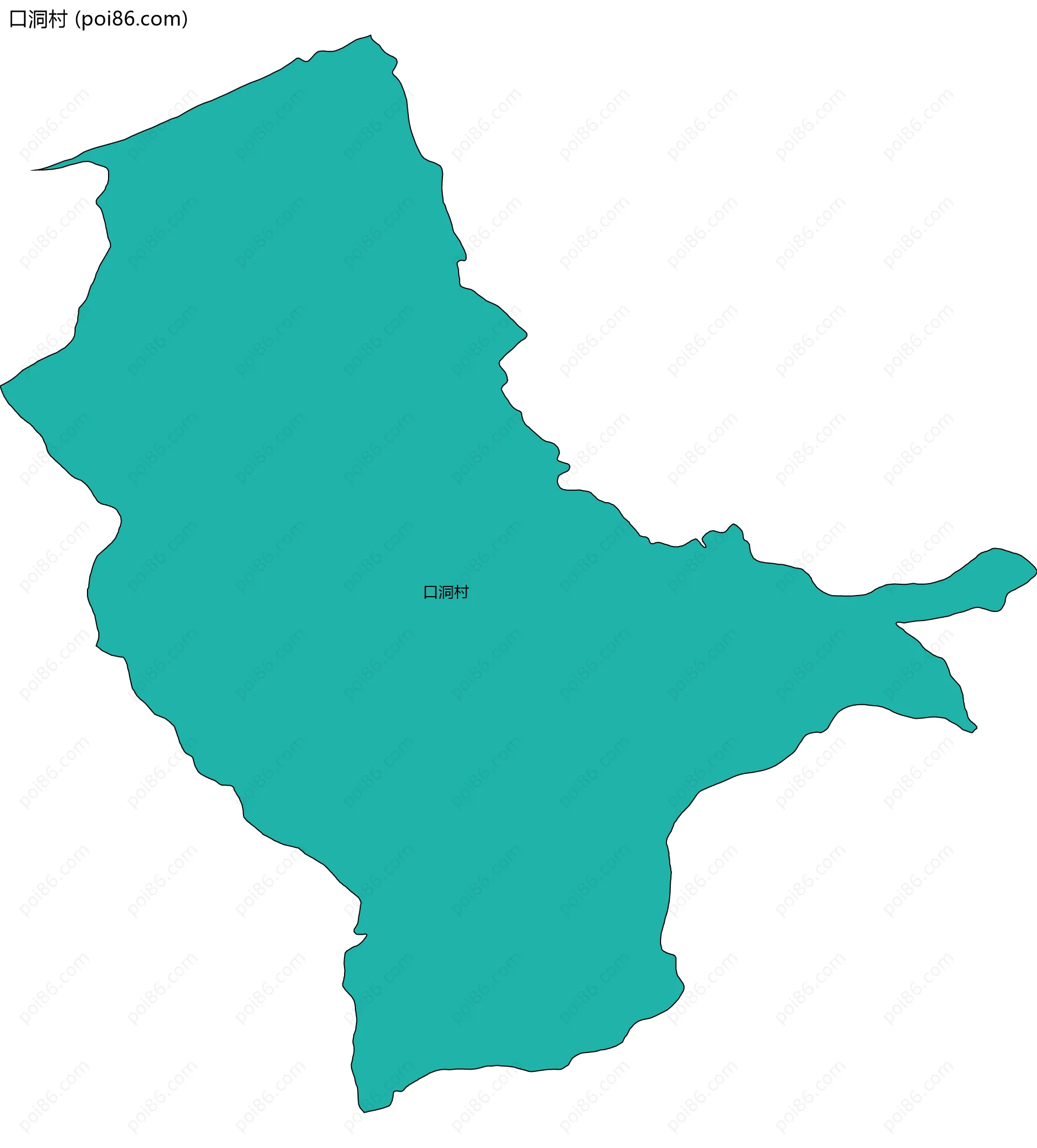 口洞村边界地图