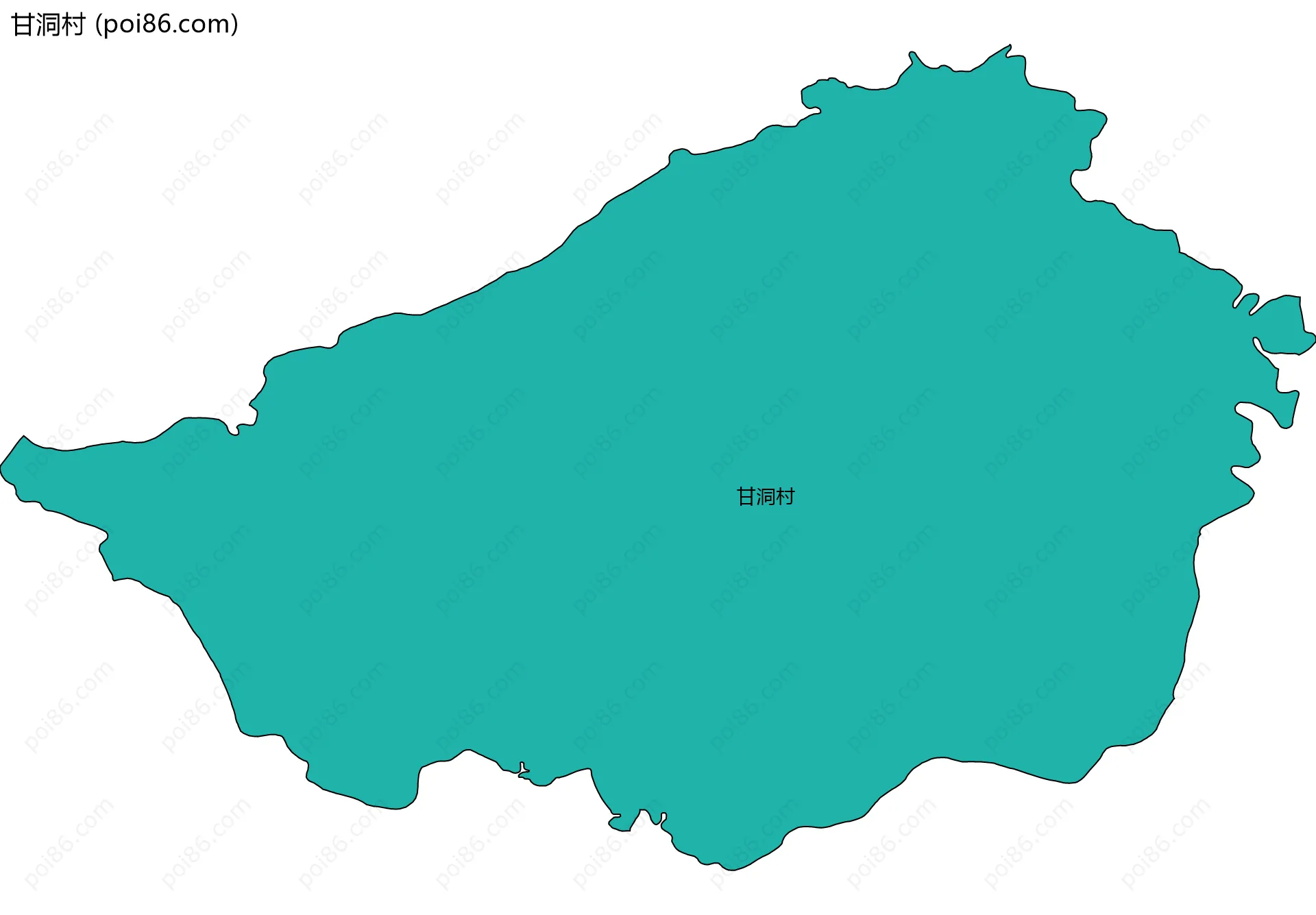 甘洞村边界地图