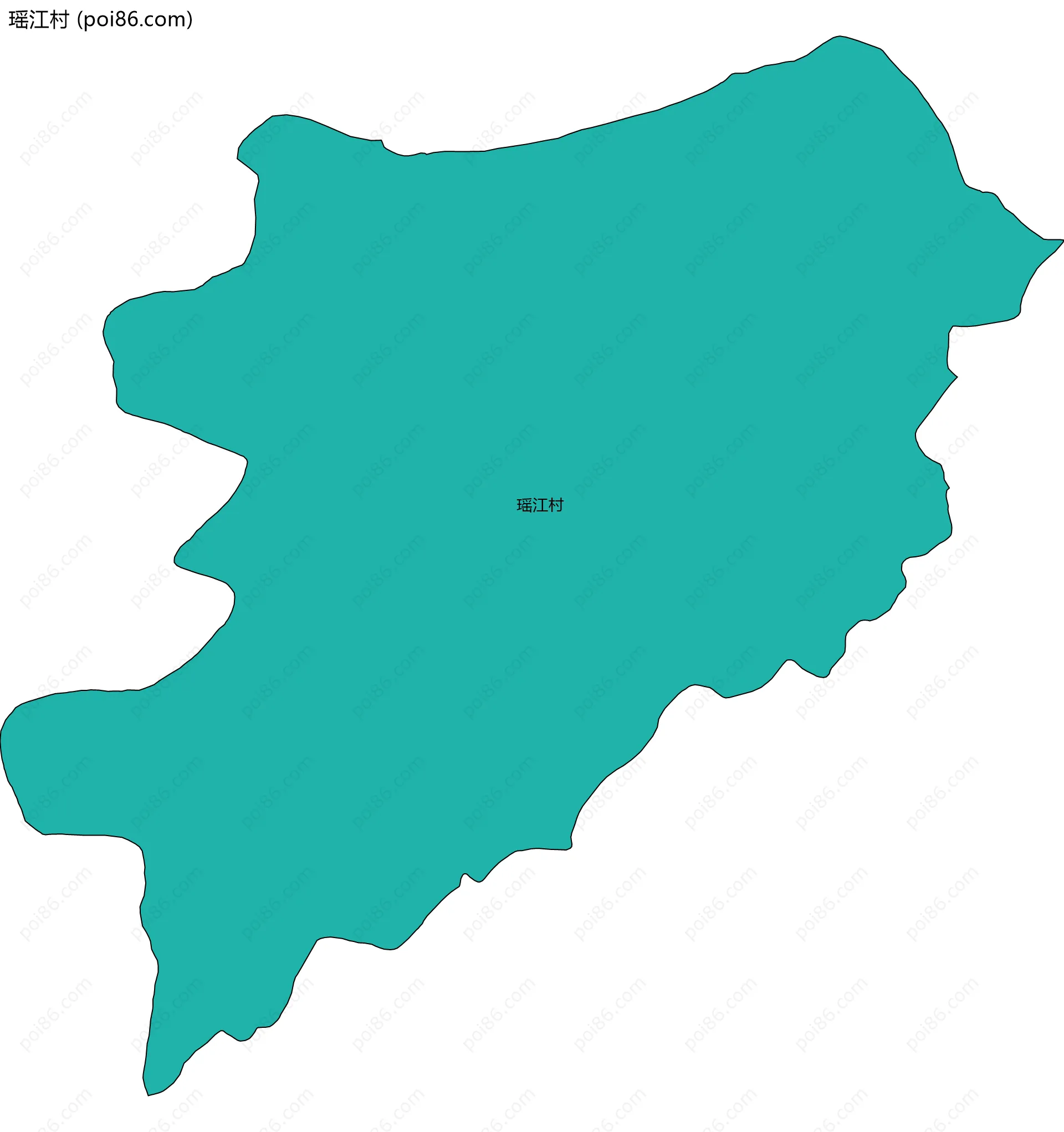 瑶江村边界地图