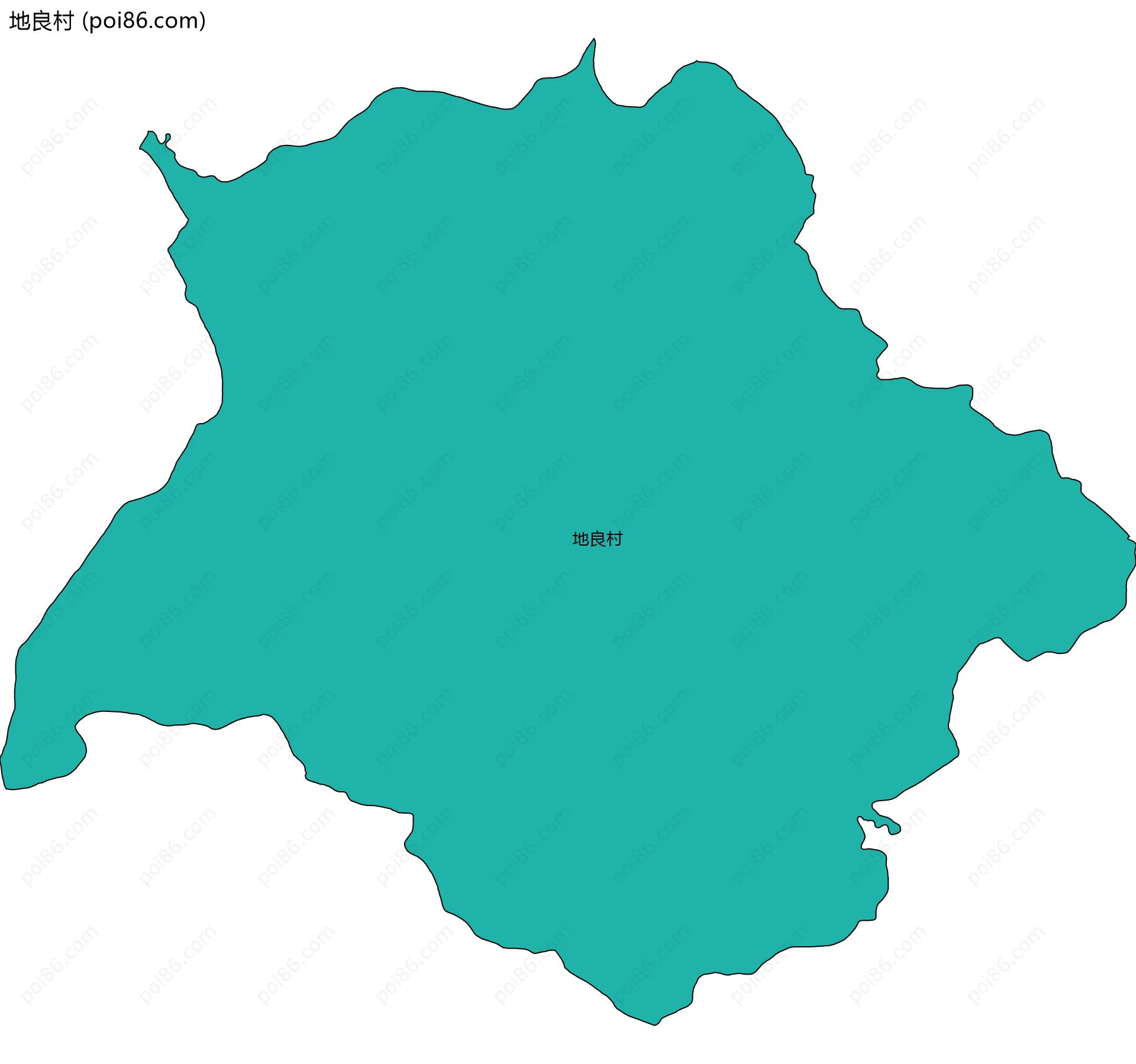 地良村边界地图