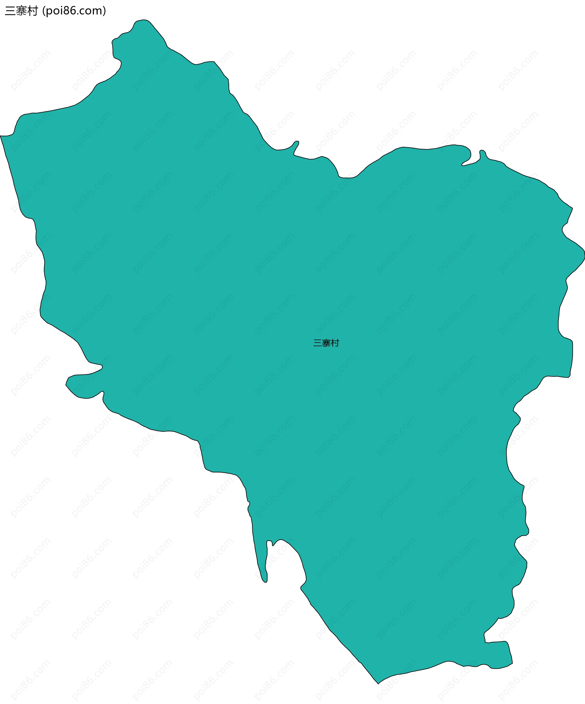 三寨村边界地图