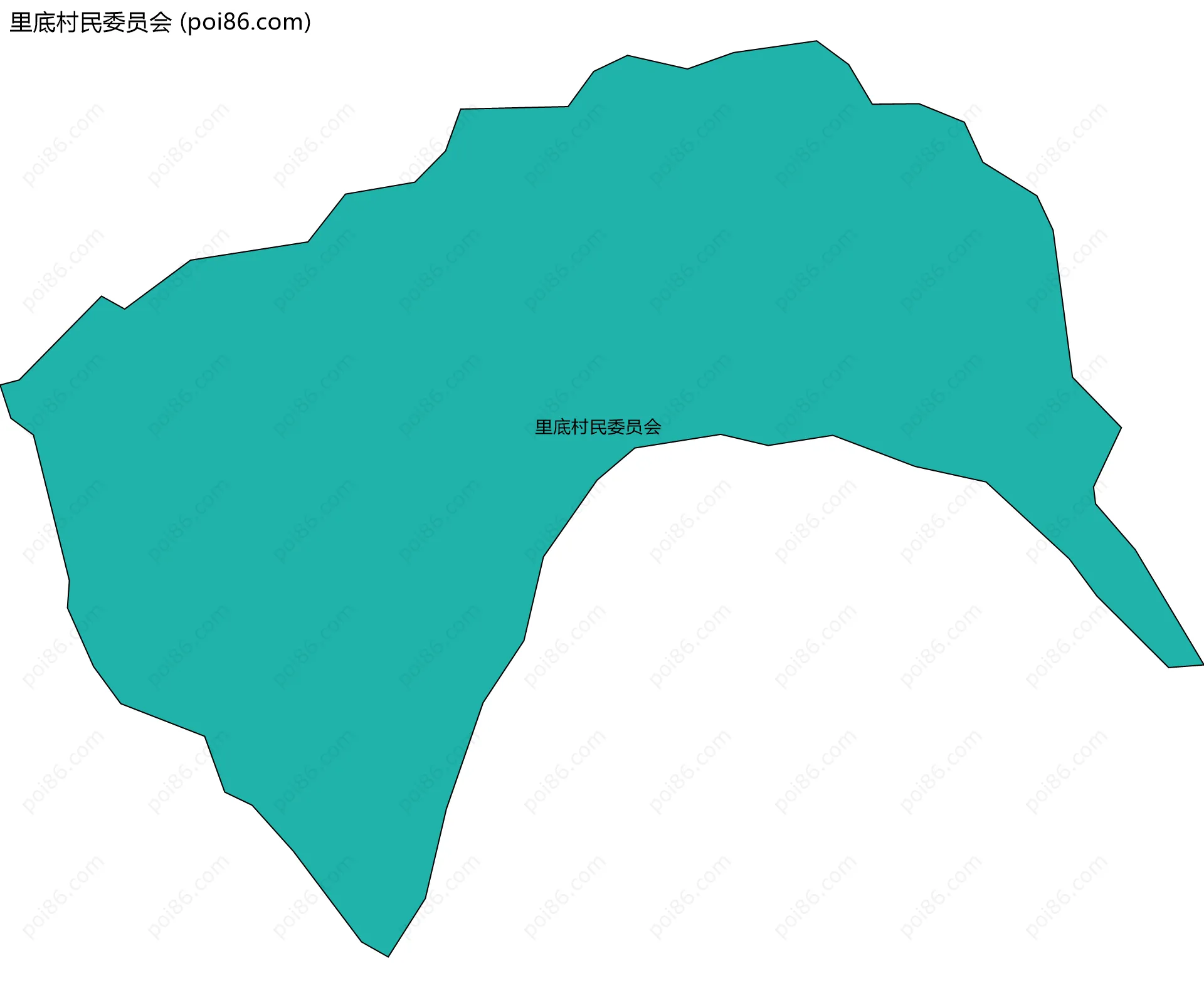 里底村民委员会边界地图
