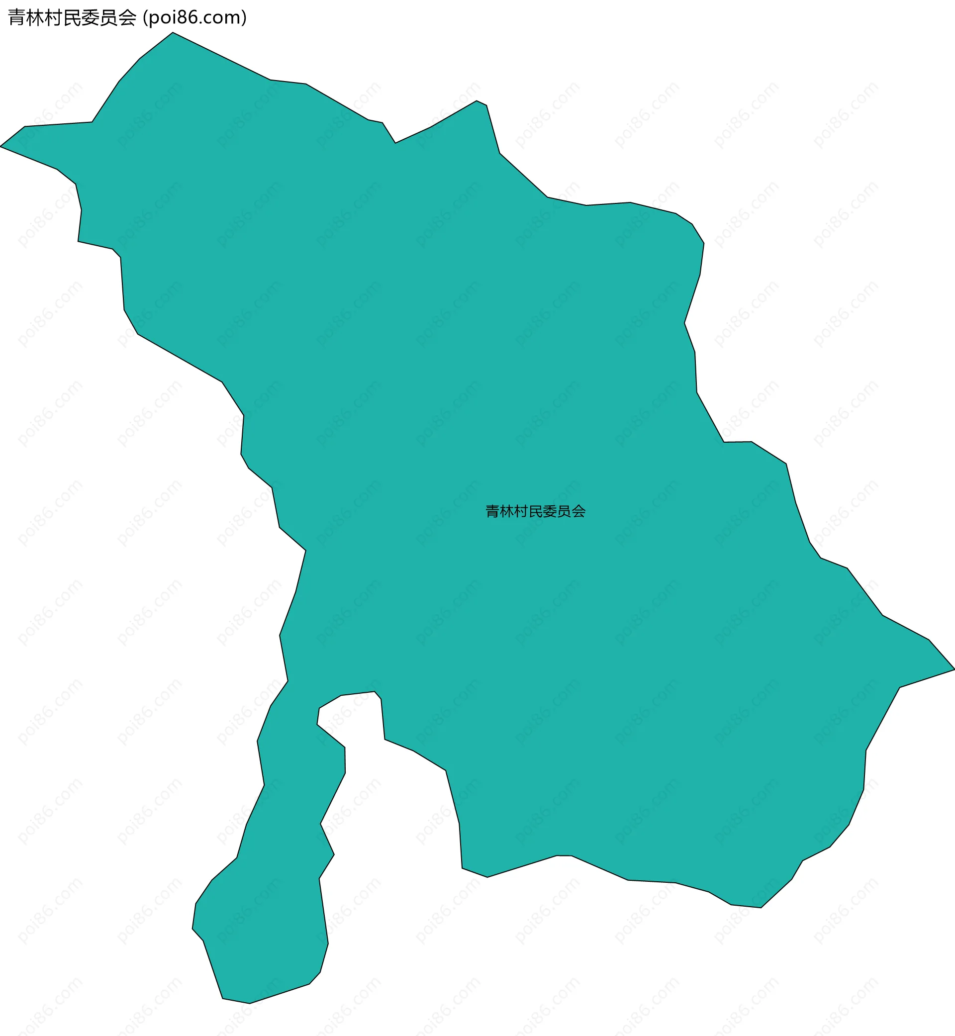 青林村民委员会边界地图
