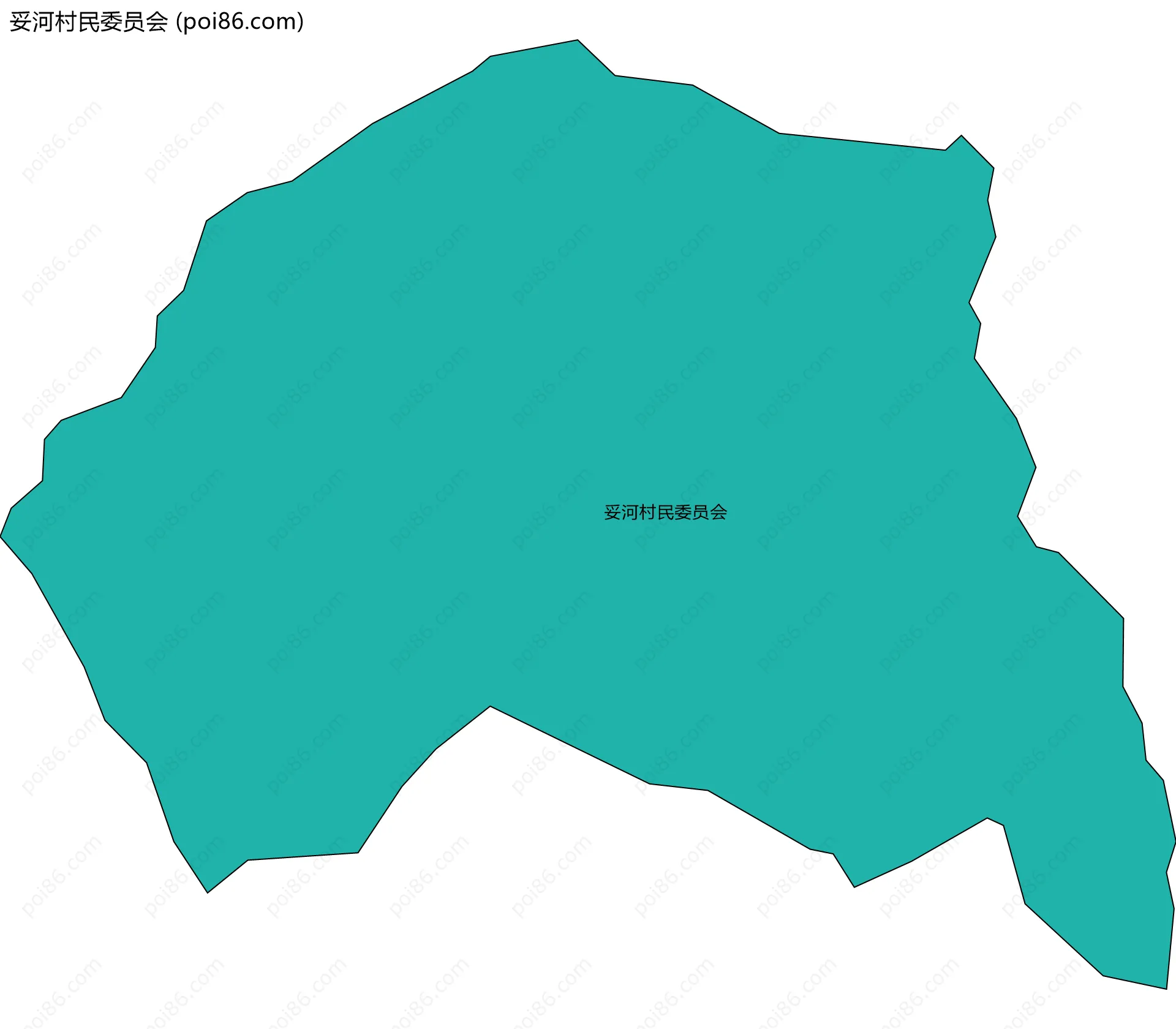 妥河村民委员会边界地图