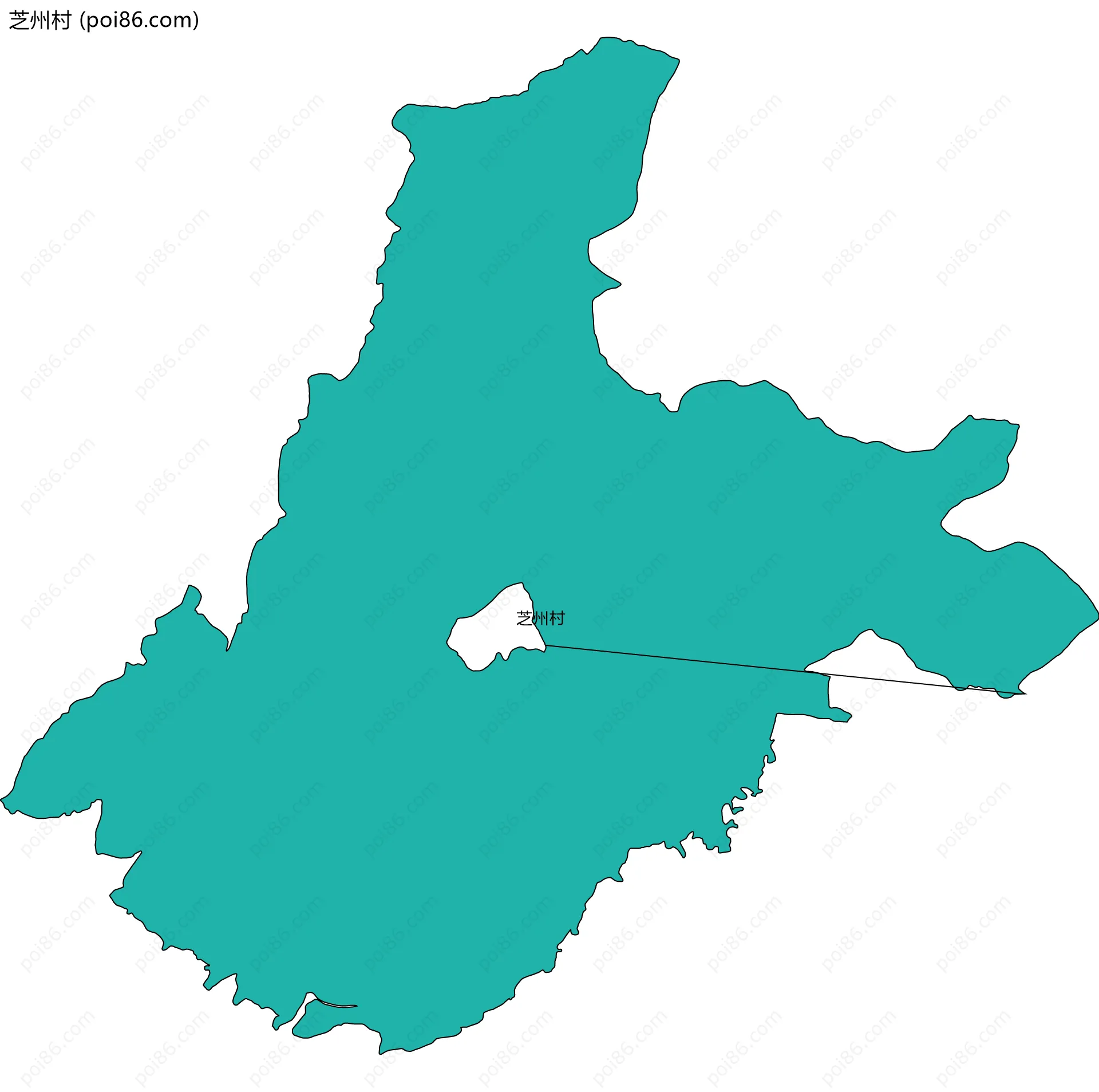 芝州村边界地图