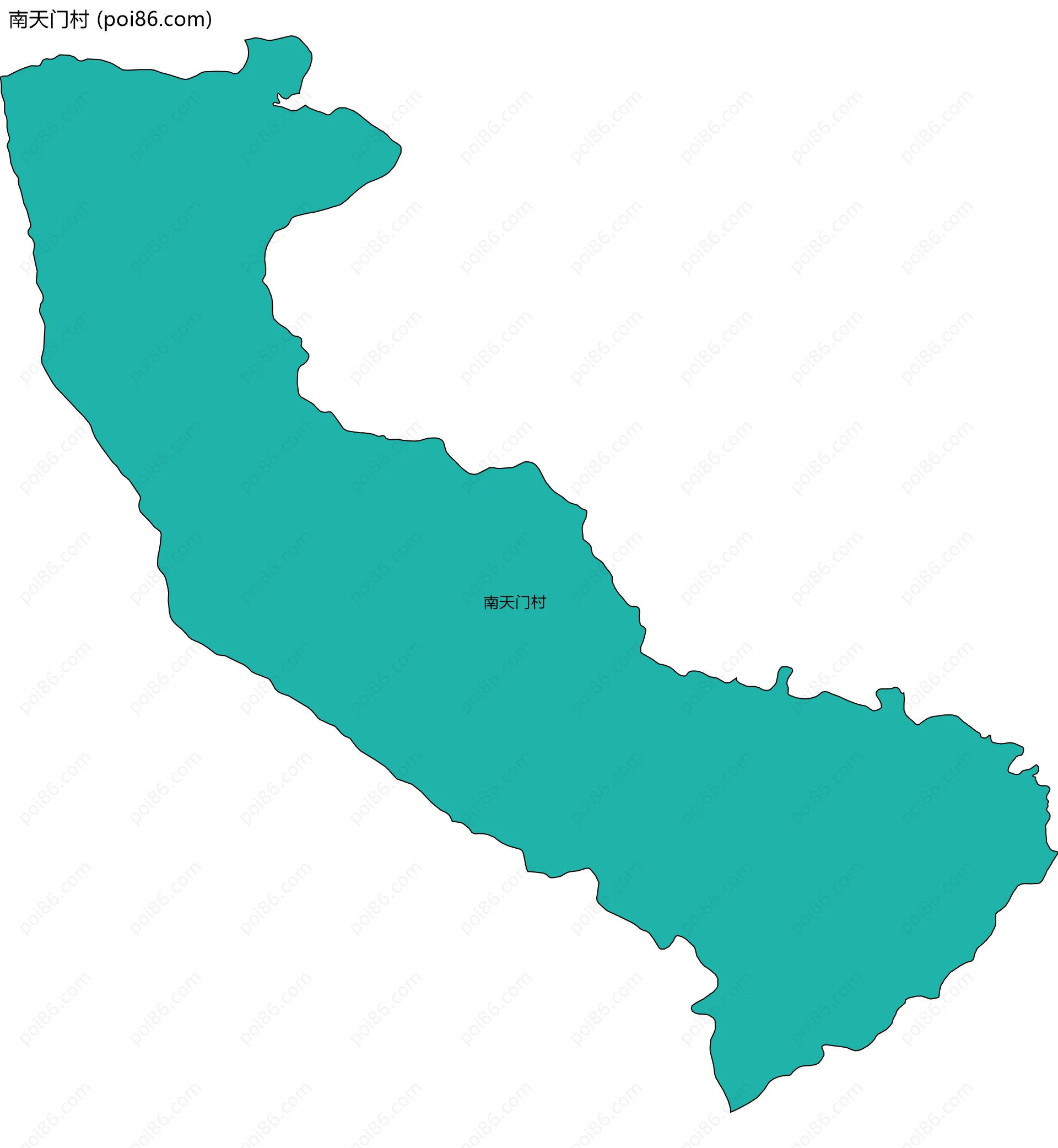 南天门村边界地图