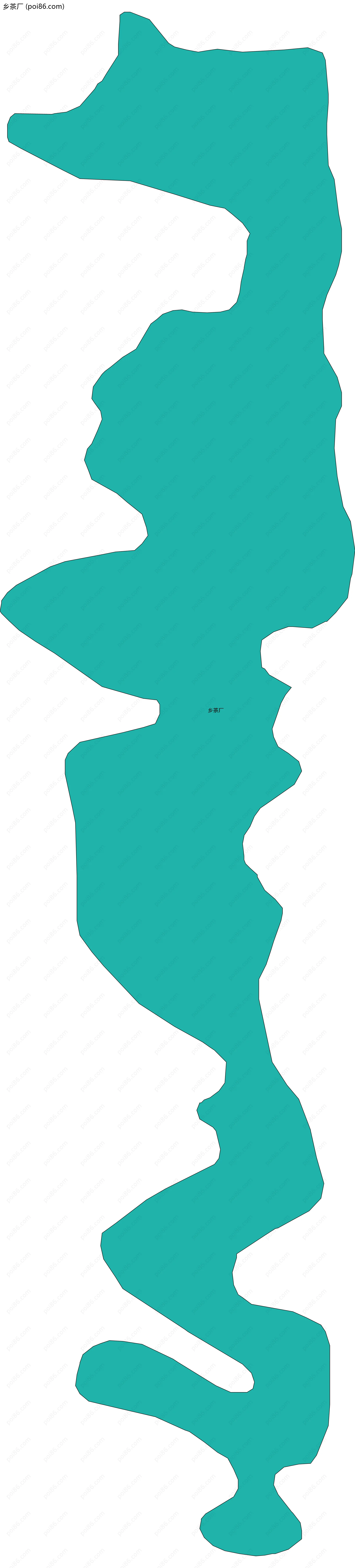 乡茶厂边界地图