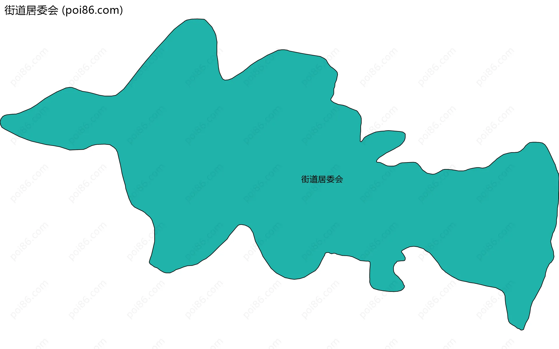 街道居委会边界地图