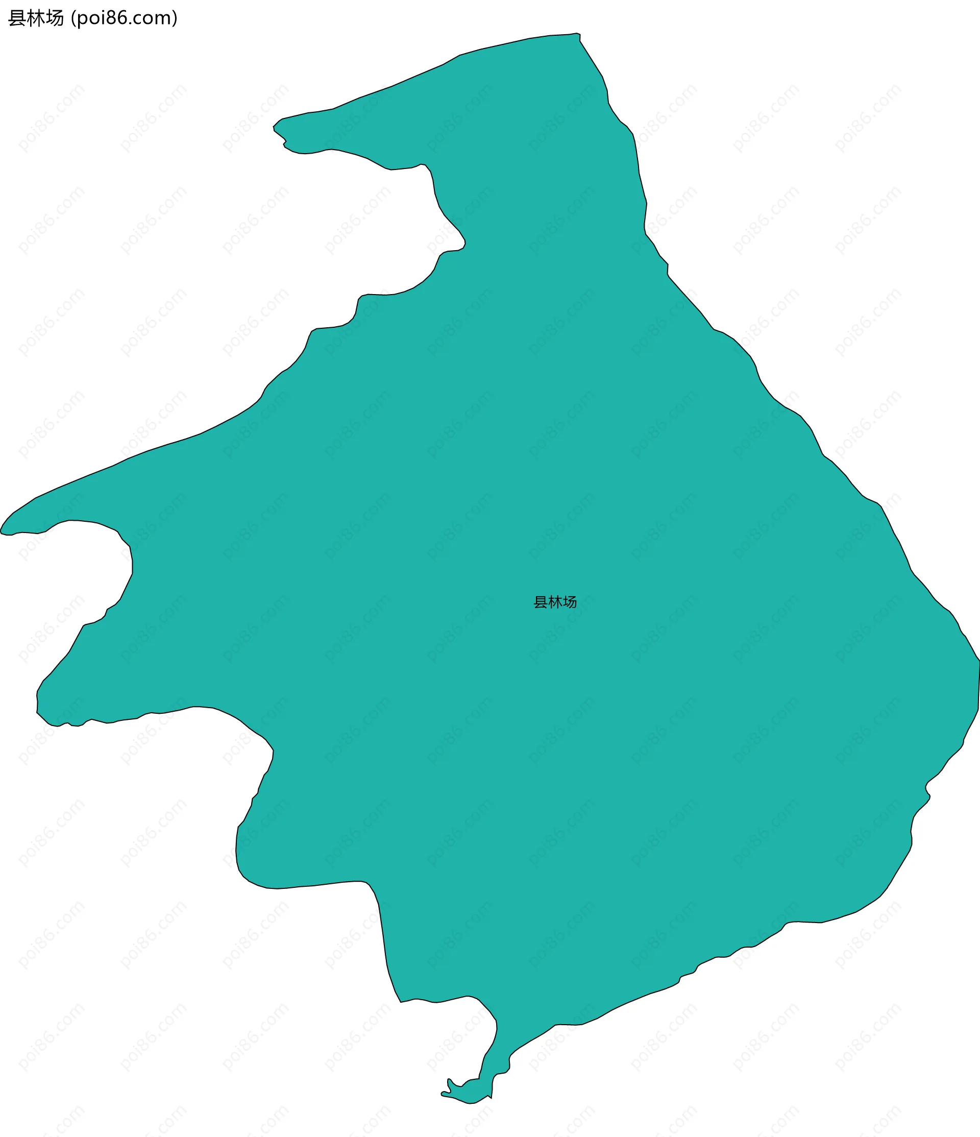 县林场边界地图